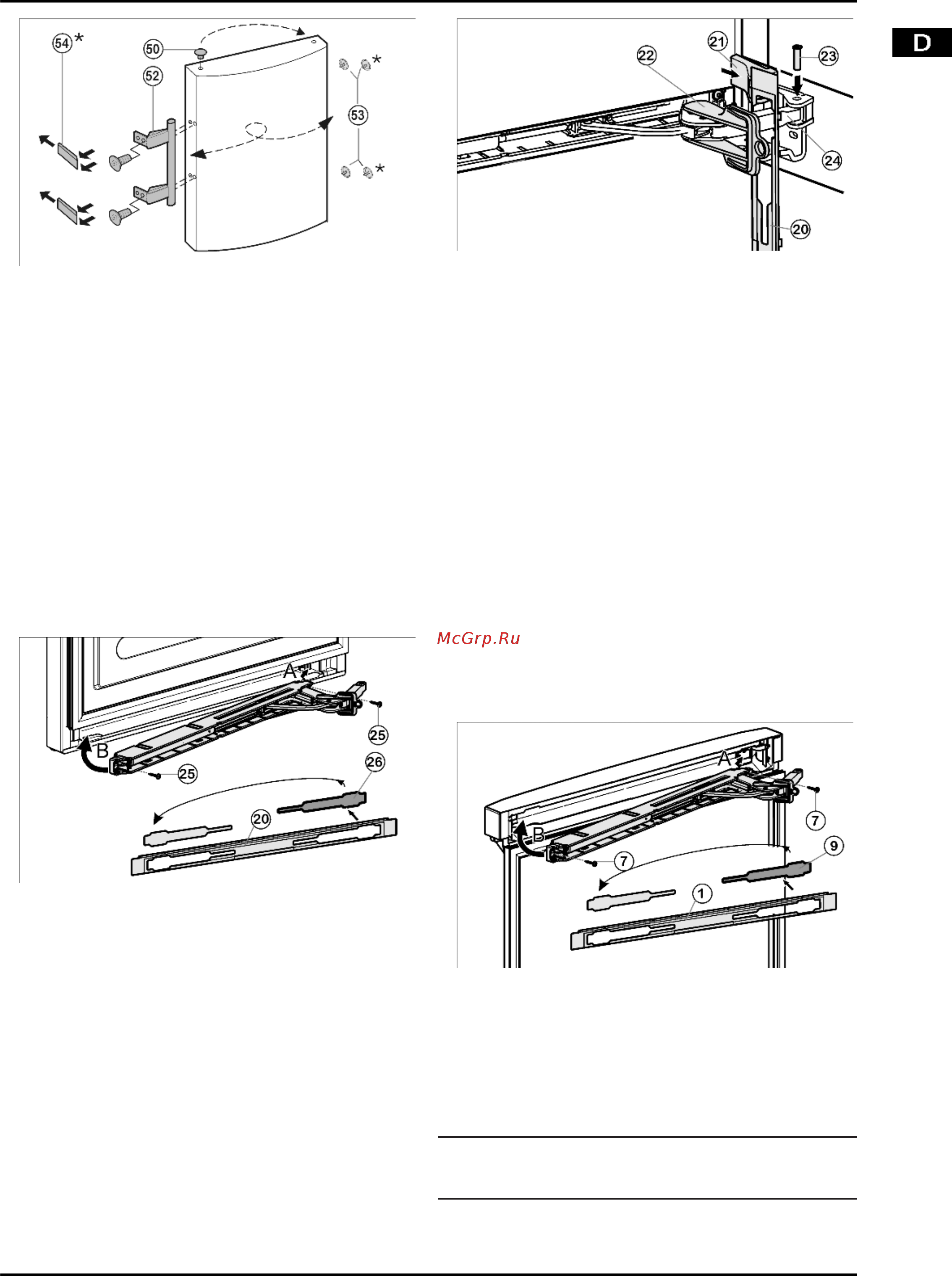 Liebherr SWTNes 3010 [9/20] Untere tür montieren