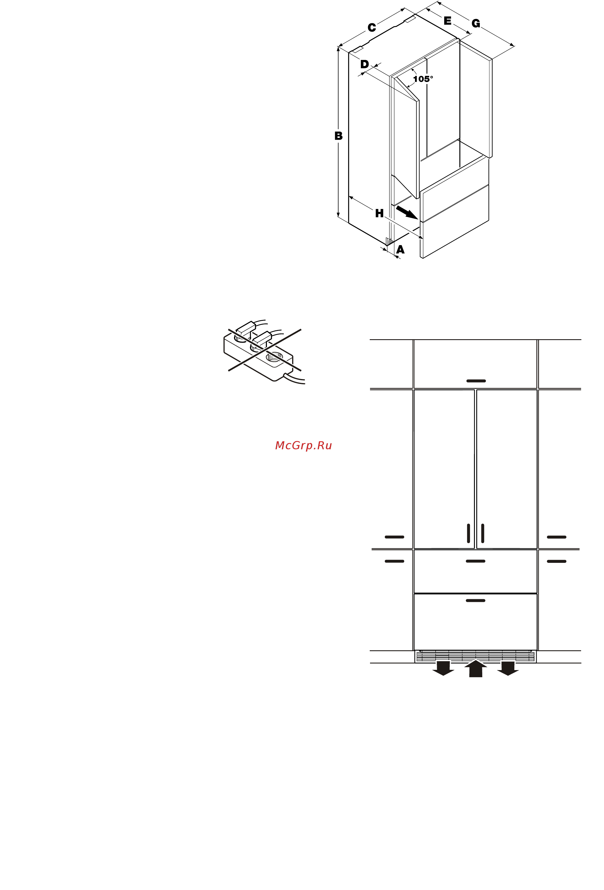 Liebherr ECBN 6256 [2/11] Размеры прибора