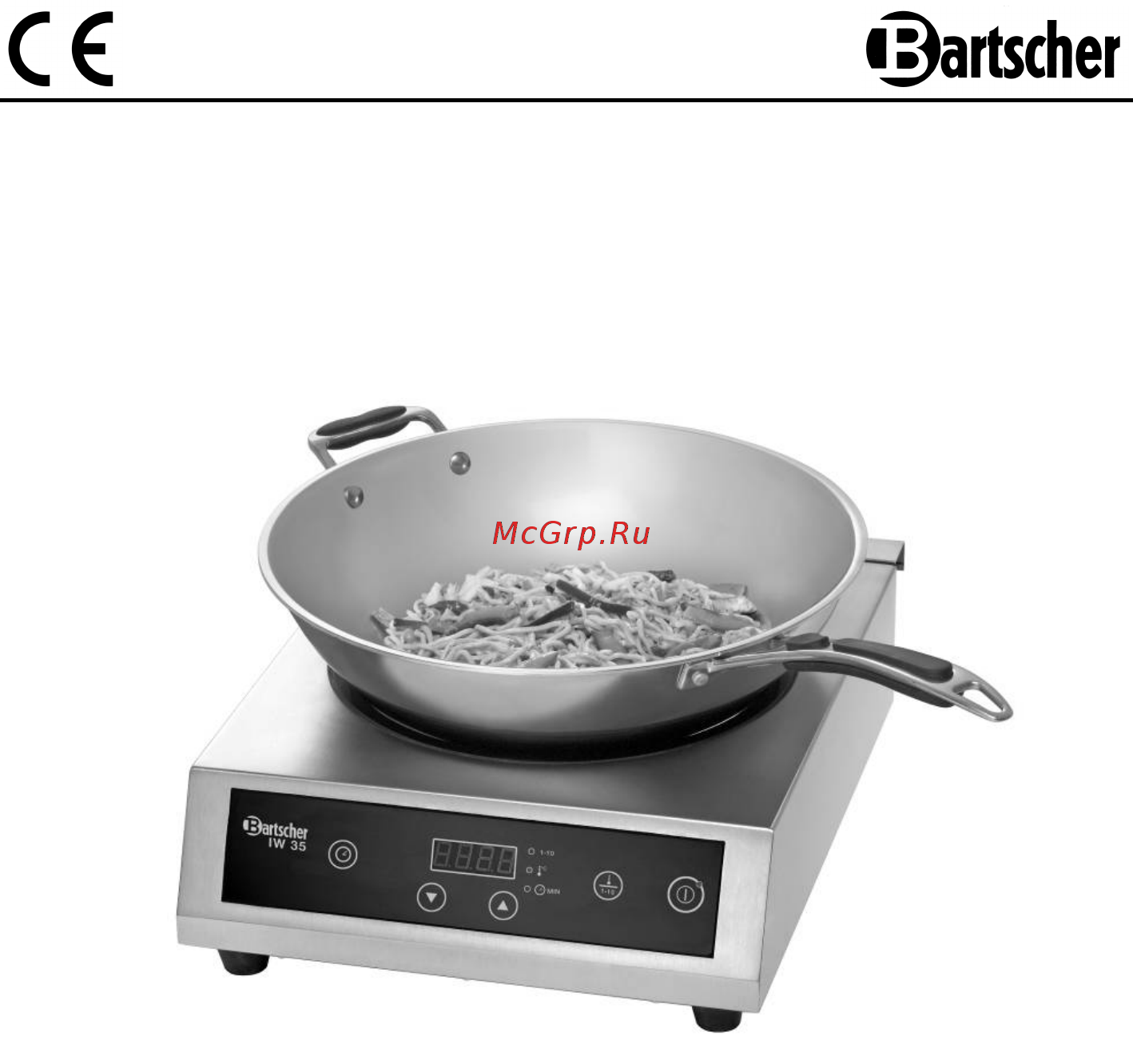 Bartscher IW 35 со сковородой Инструкция по эксплуатации онлайн