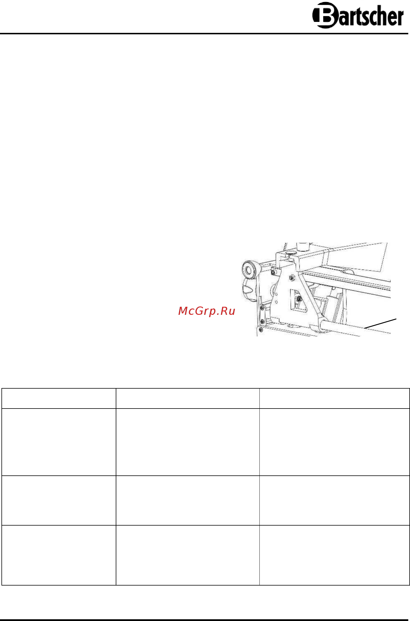 Bartscher 275 [20/21] Возможные неисправности