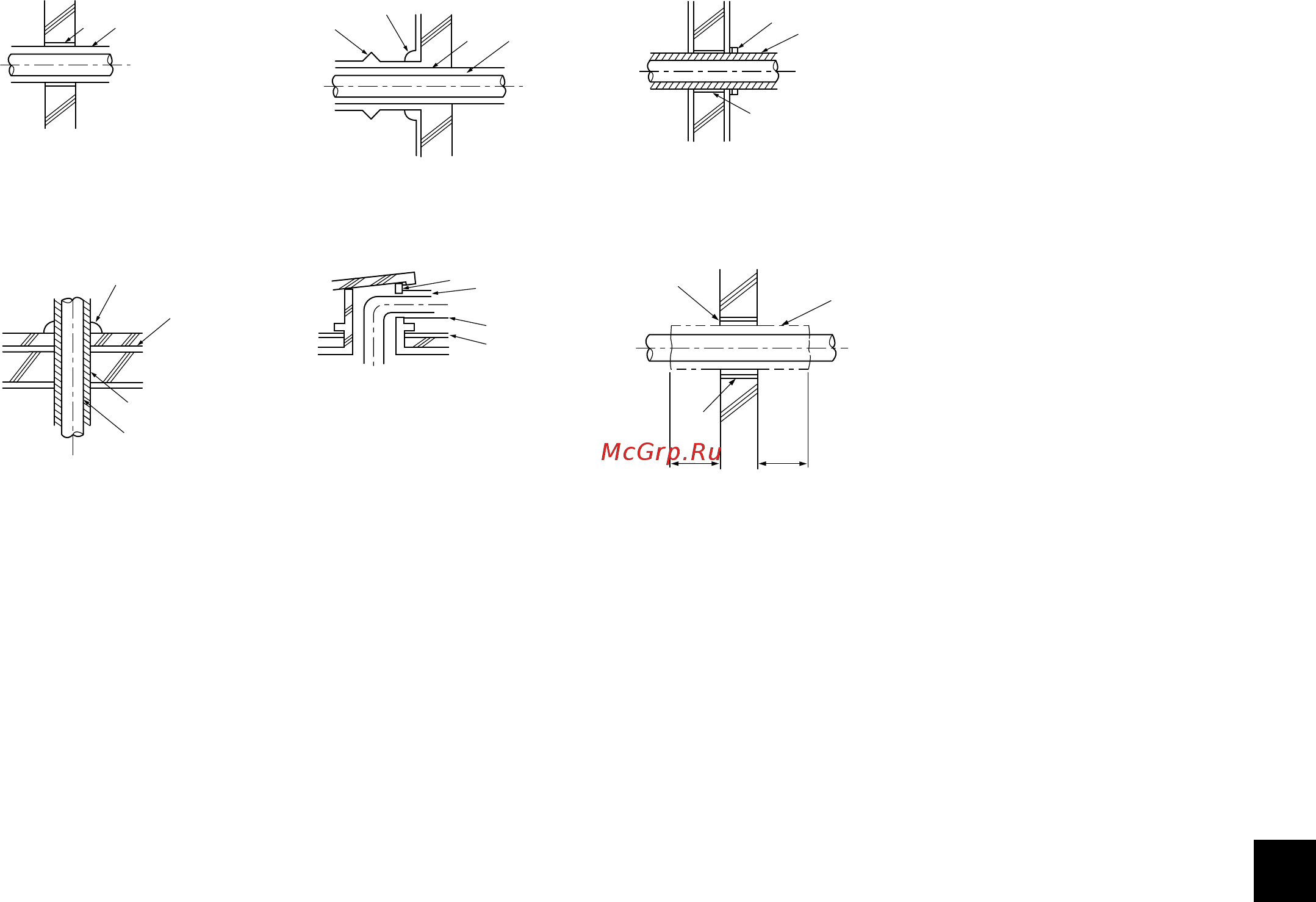 Mitsubishi Electric PUHY-P200YKB-A1.TH [83/106] 7 2 изоляция секции трубы проходящей через стену