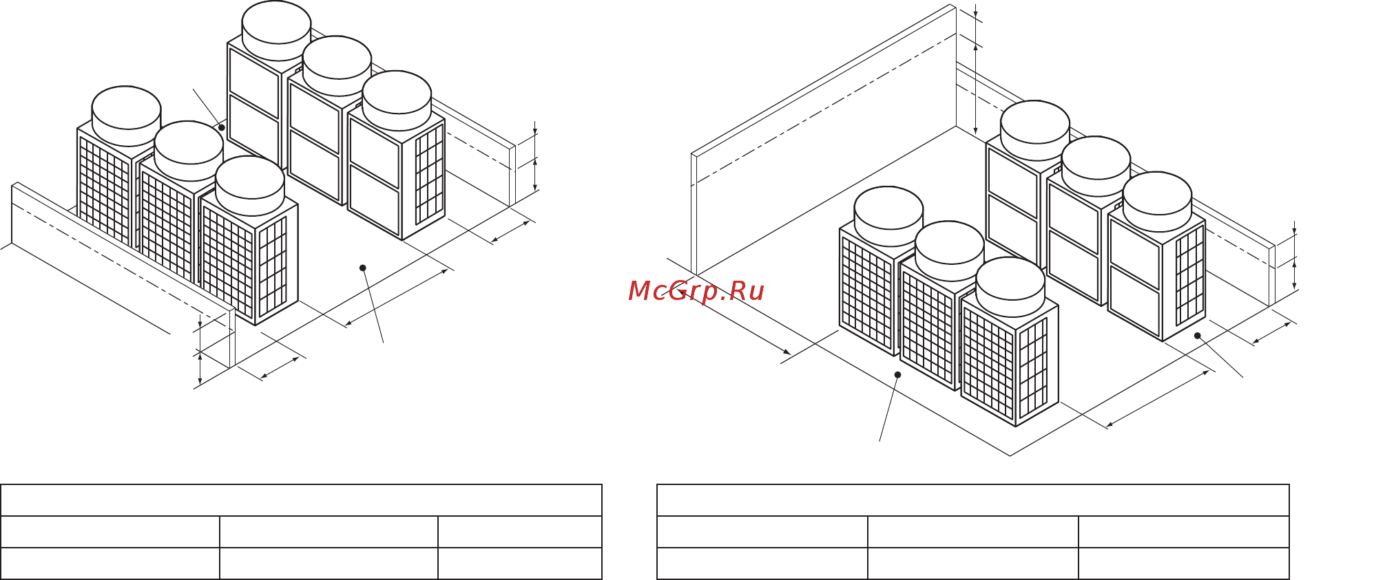 Mitsubishi Electric PUHY-EP450YLM-A [16/56] 3 combination of face to face and side by side installations