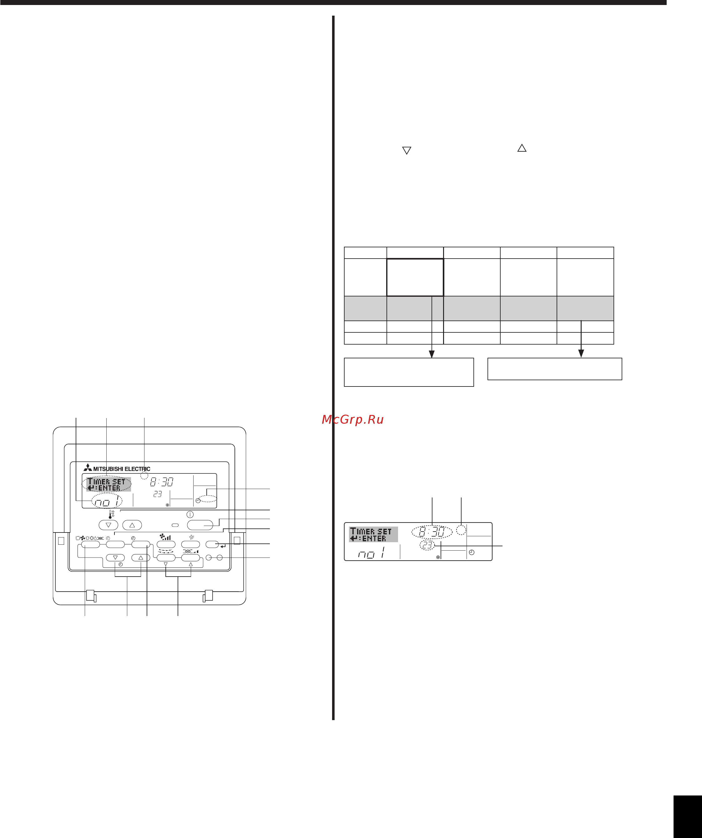 Mitsubishi Electric PLFY-P15VCM-E [29/42] Таймер