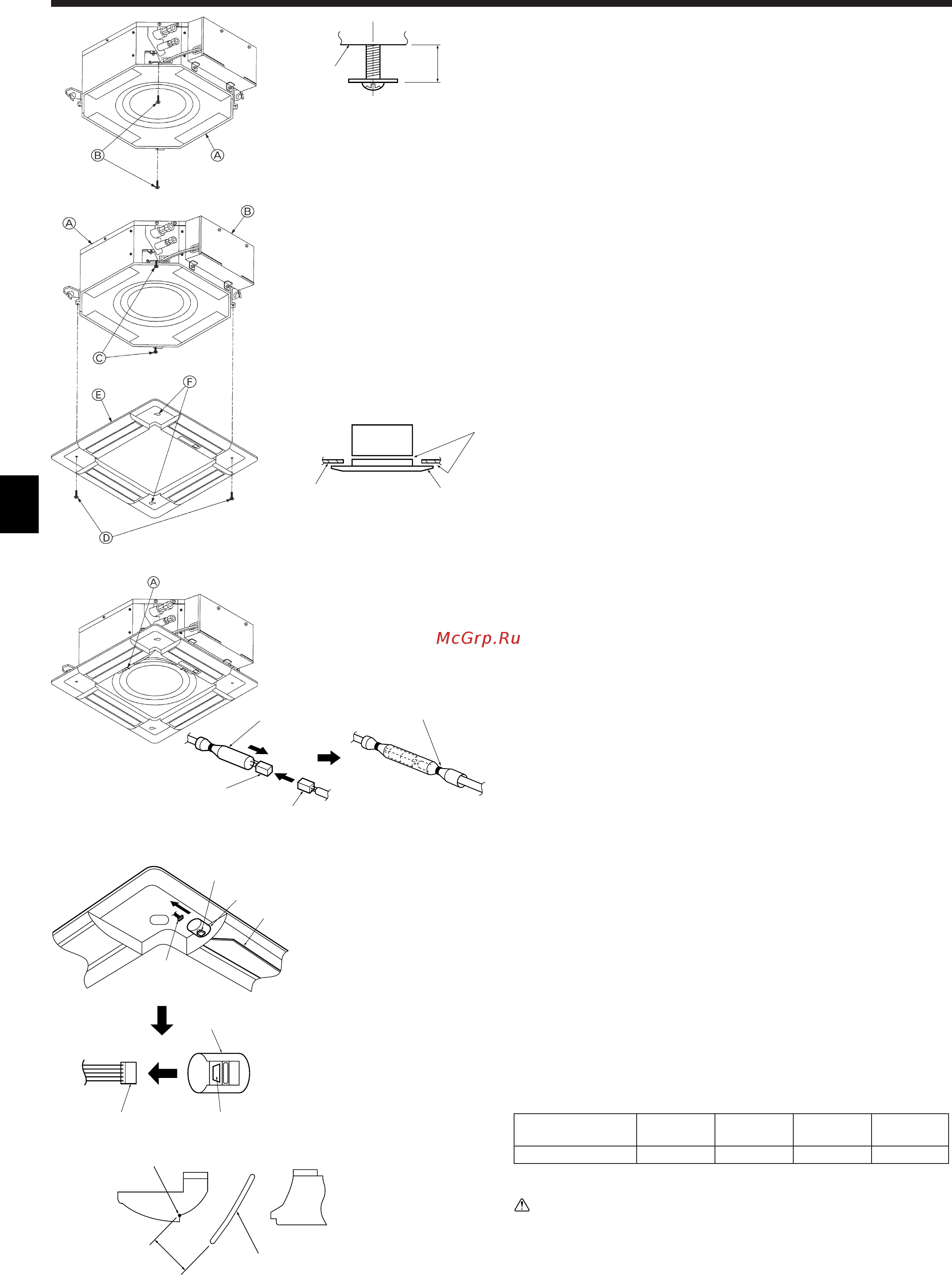 Mitsubishi Electric PLFY-P15VCM-E [8/18] Please pay attention because there is a restriction in the attachment position of the grille