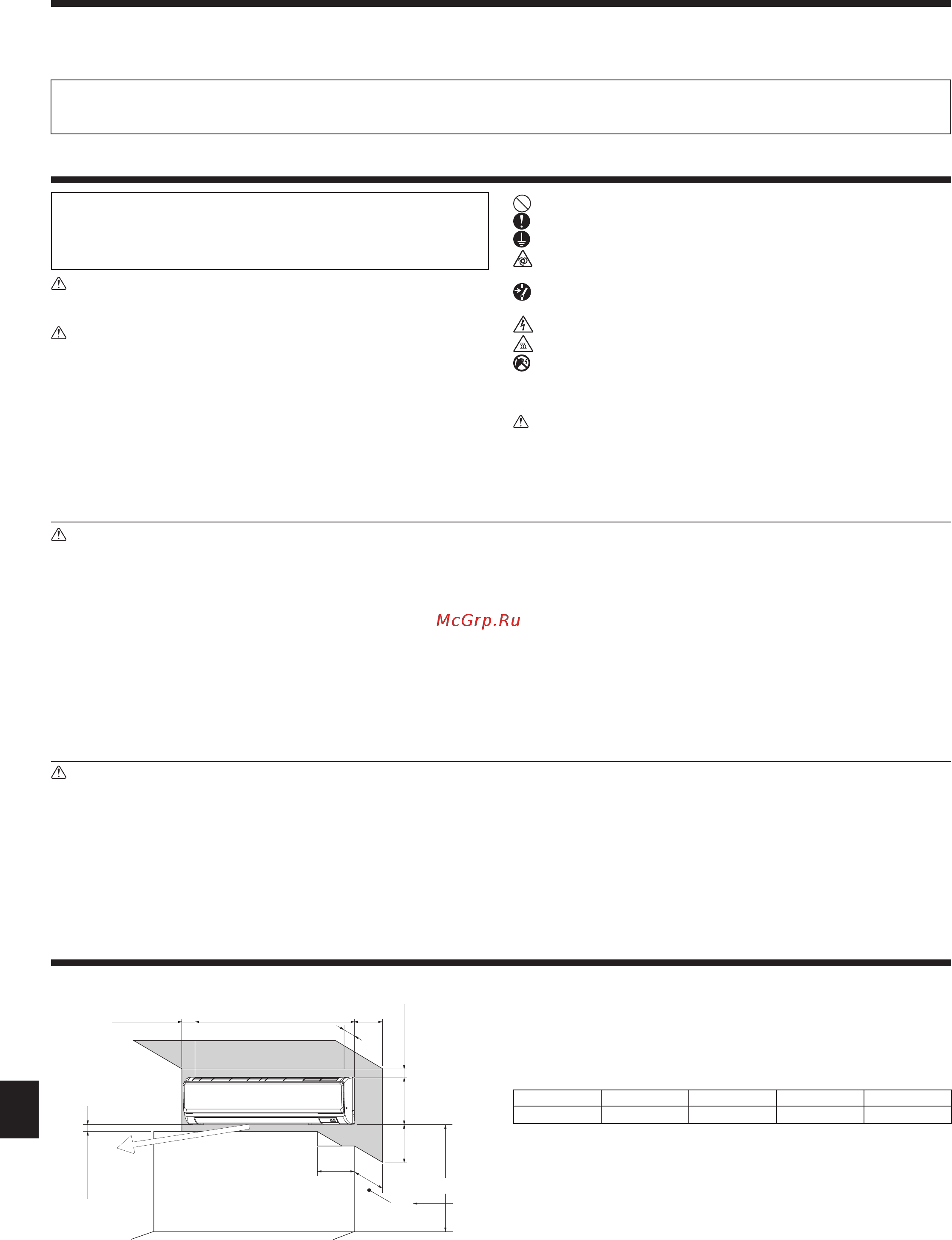 Mitsubishi Electric PKFY-P50VHM-E [11/20] Мерыпредосторожности