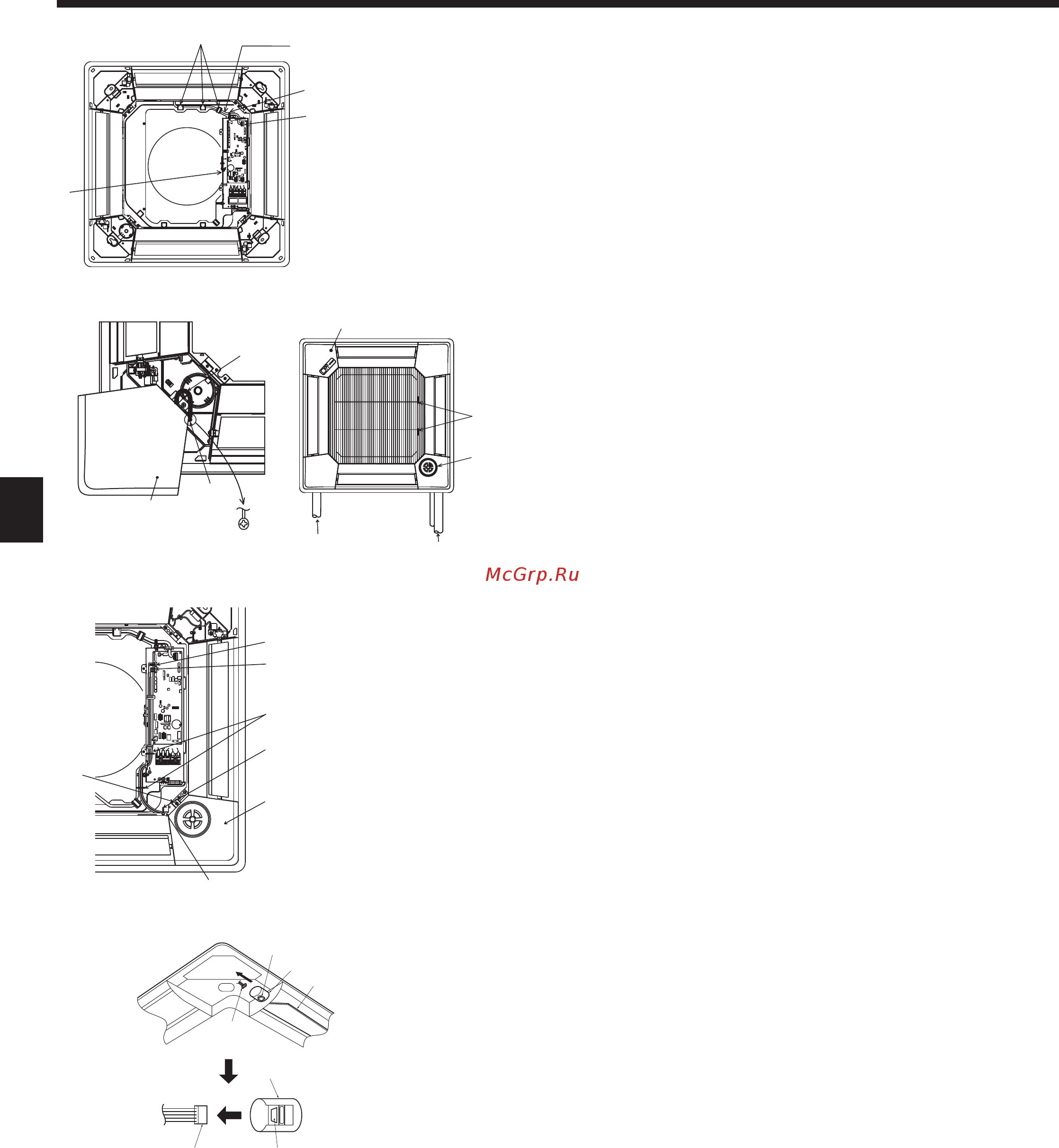 Mitsubishi Electric PLFY-P32VBM-E [12/28] Installing the grille