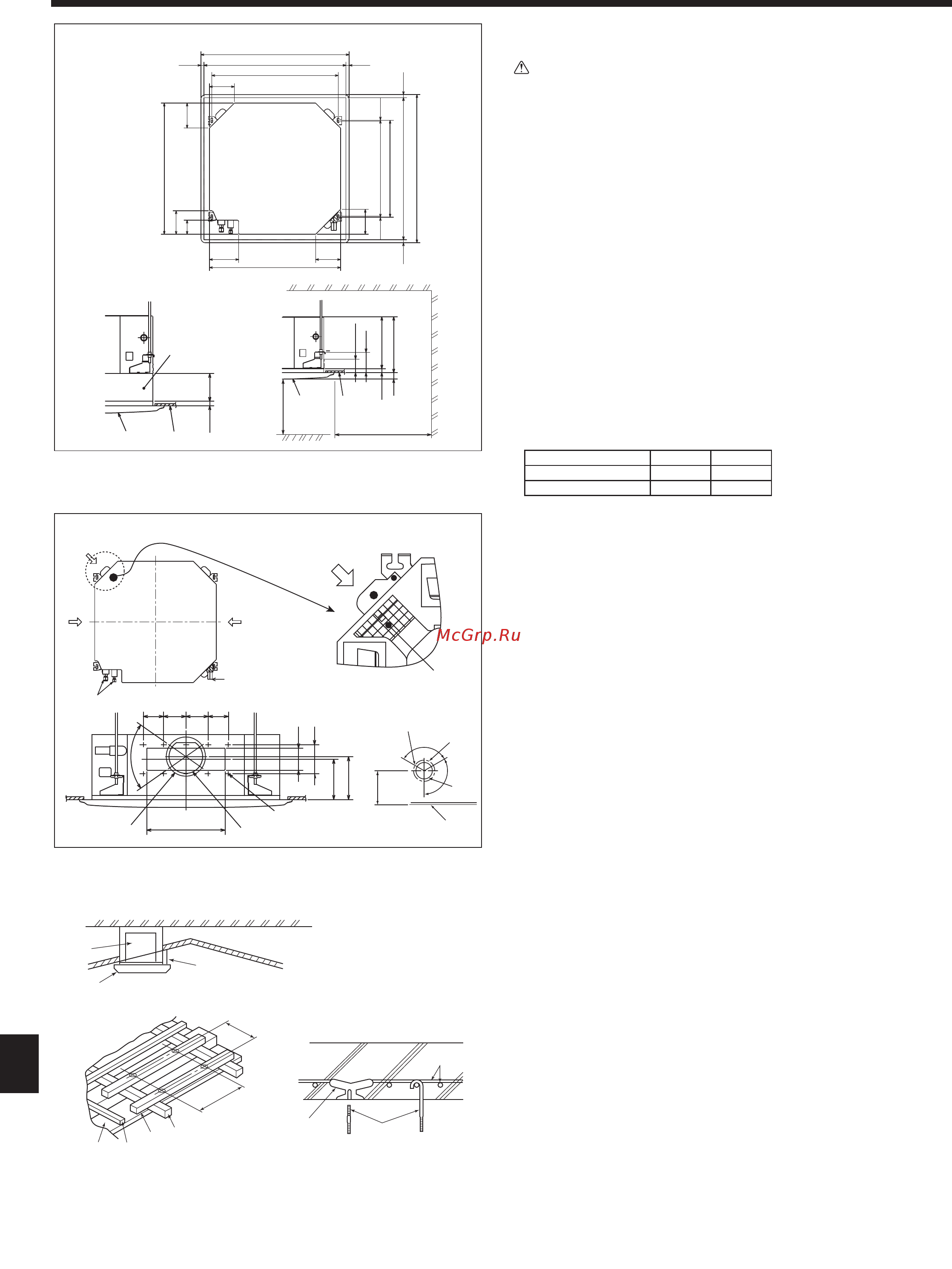 Mitsubishi Electric PLFY-P100VBM-E [16/28] Во время создания входного отверстия для свежего воздуха убедитесь что вы удалили изоляционный материал который наложен на внутренний прибор