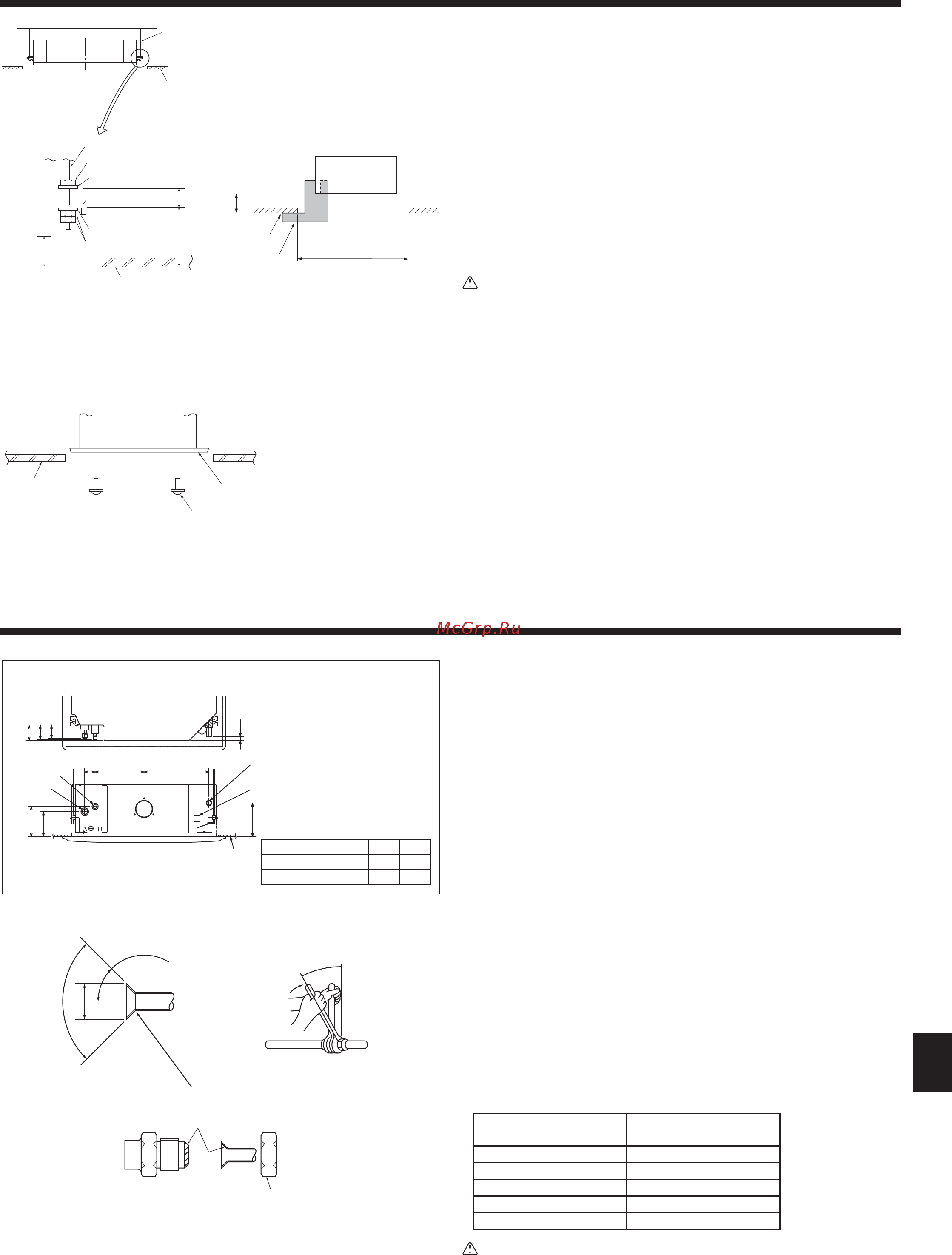 Mitsubishi Electric PLFY-P100VBM-E [17/28] Установка внутреннего прибора