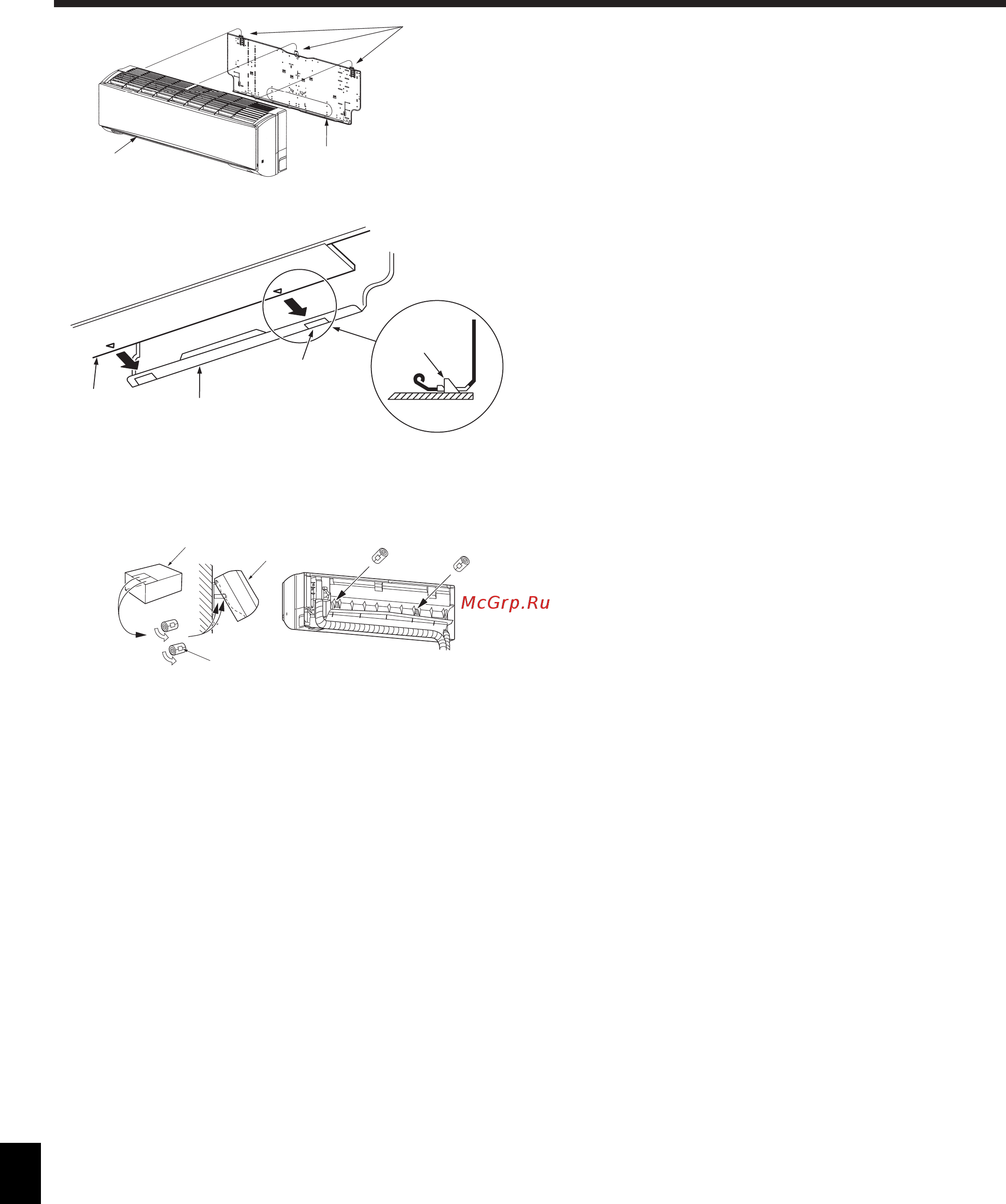 Mitsubishi Electric PKFY-P100VKM-E [16/22] Установка внутреннего прибора