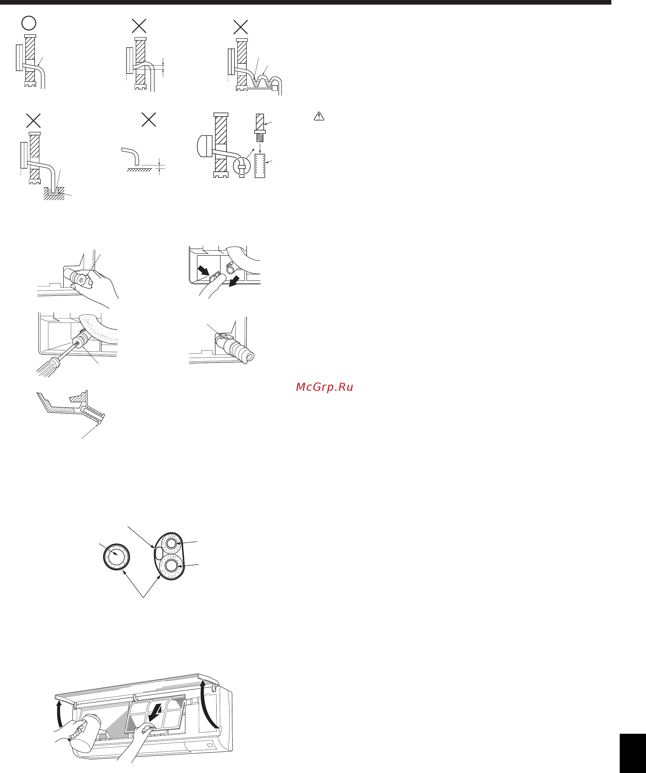 Mitsubishi Electric PKFY-P100VKM-E [19/22] Дренажные трубы