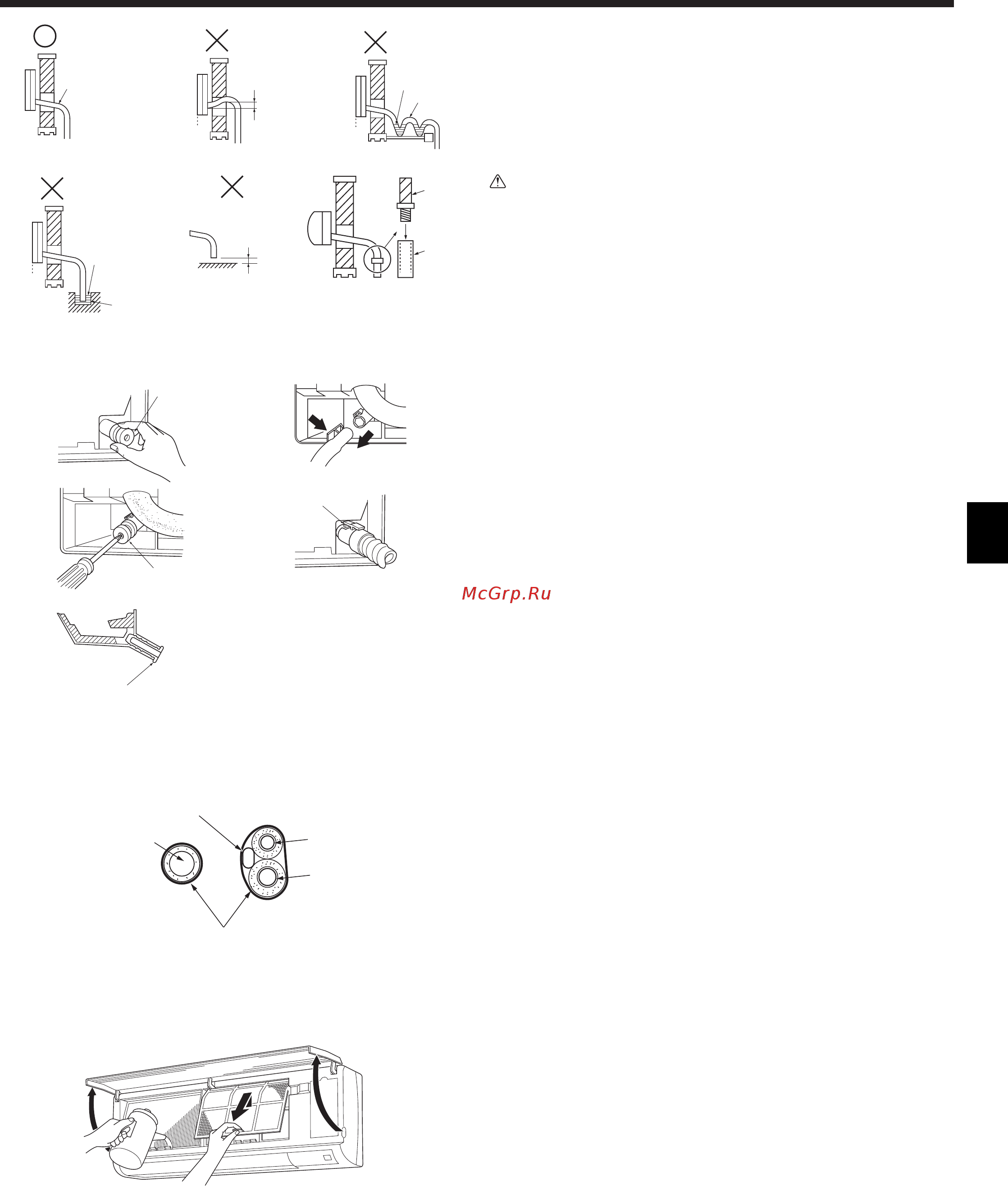 Mitsubishi Electric PKFY-P100VKM-E [9/22] Drainage piping work