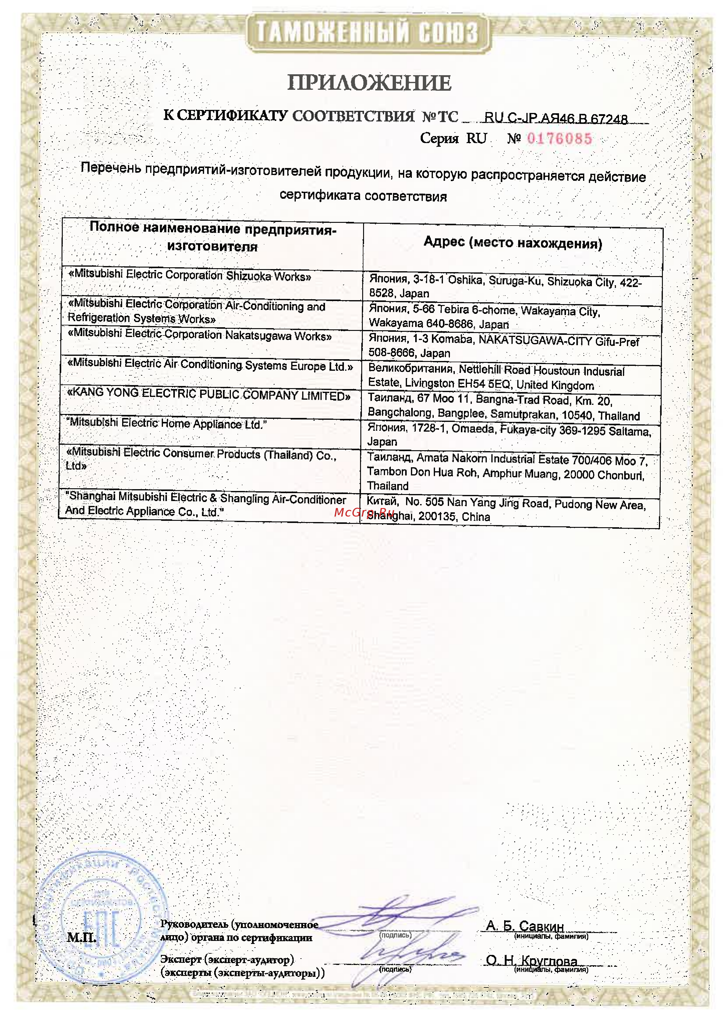 Mitsubishi Electric PCFY-P63VKM-E [3/3] Приложение