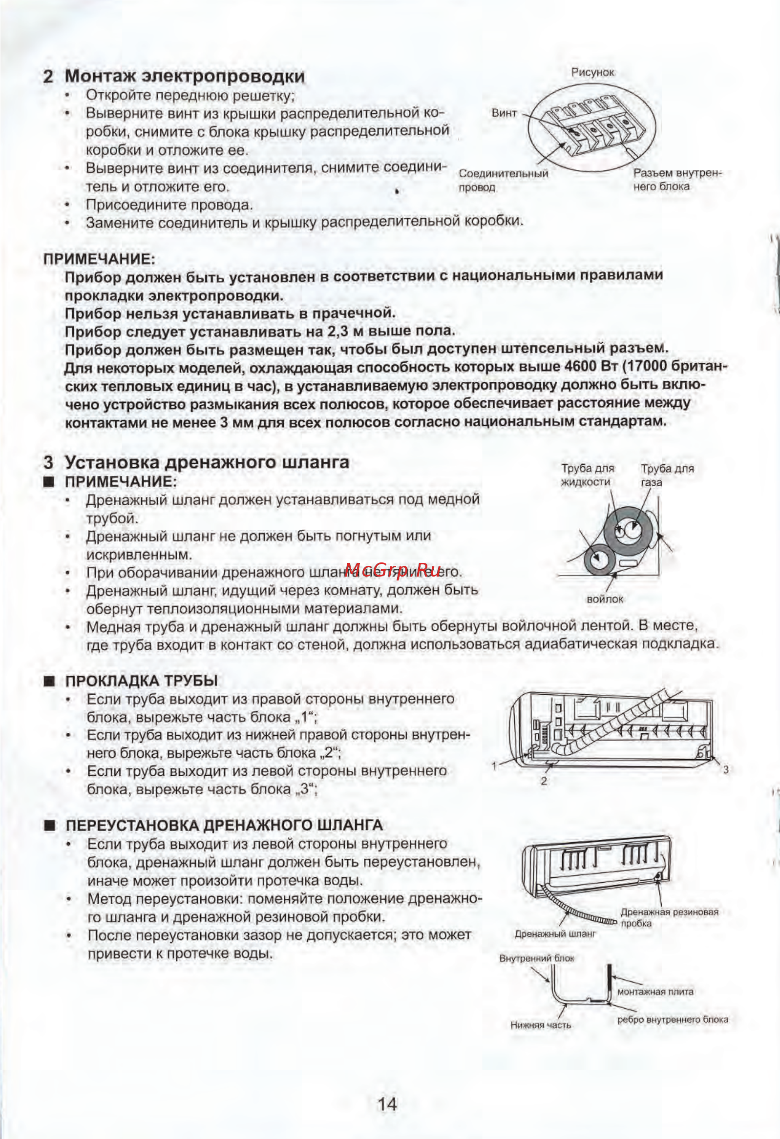 Aeronik ASI-07HM / ASO-07HM (фреон 410) [13/25] Монтаж электропроводки