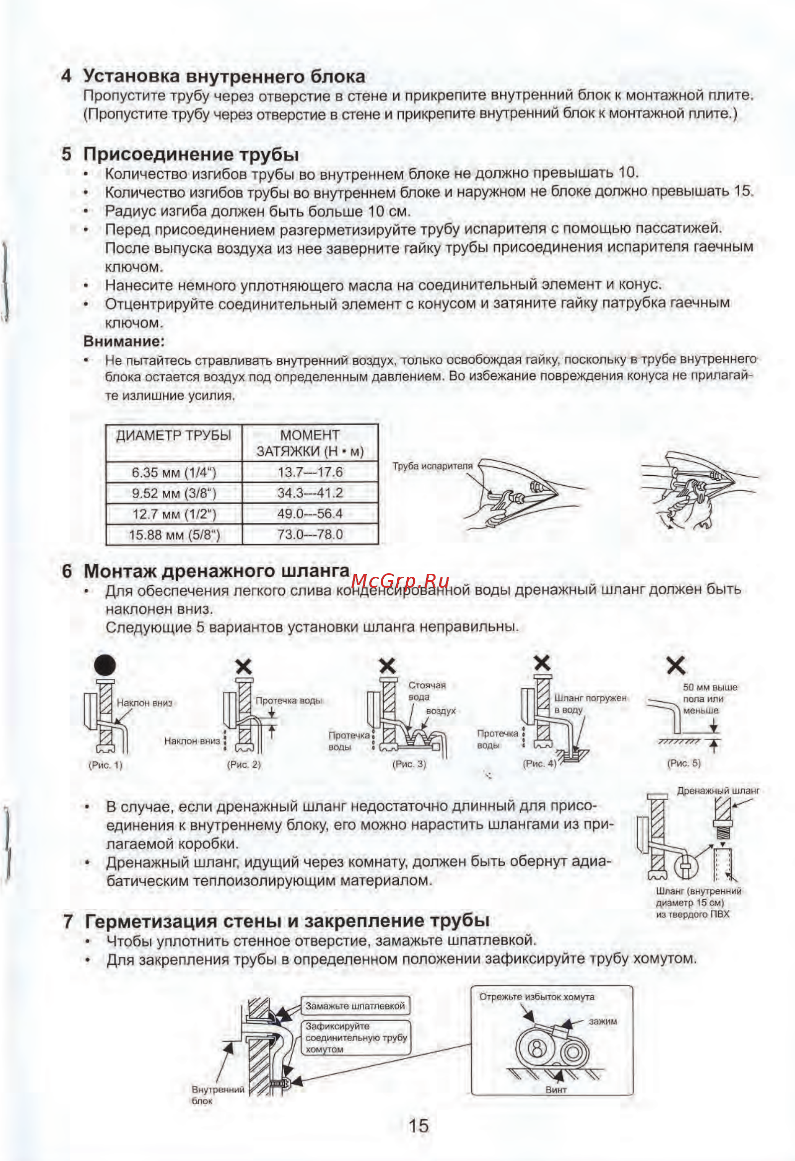 Aeronik ASI-09HM / ASO-09HM (фреон 410) [14/25] Установка внутреннего блока