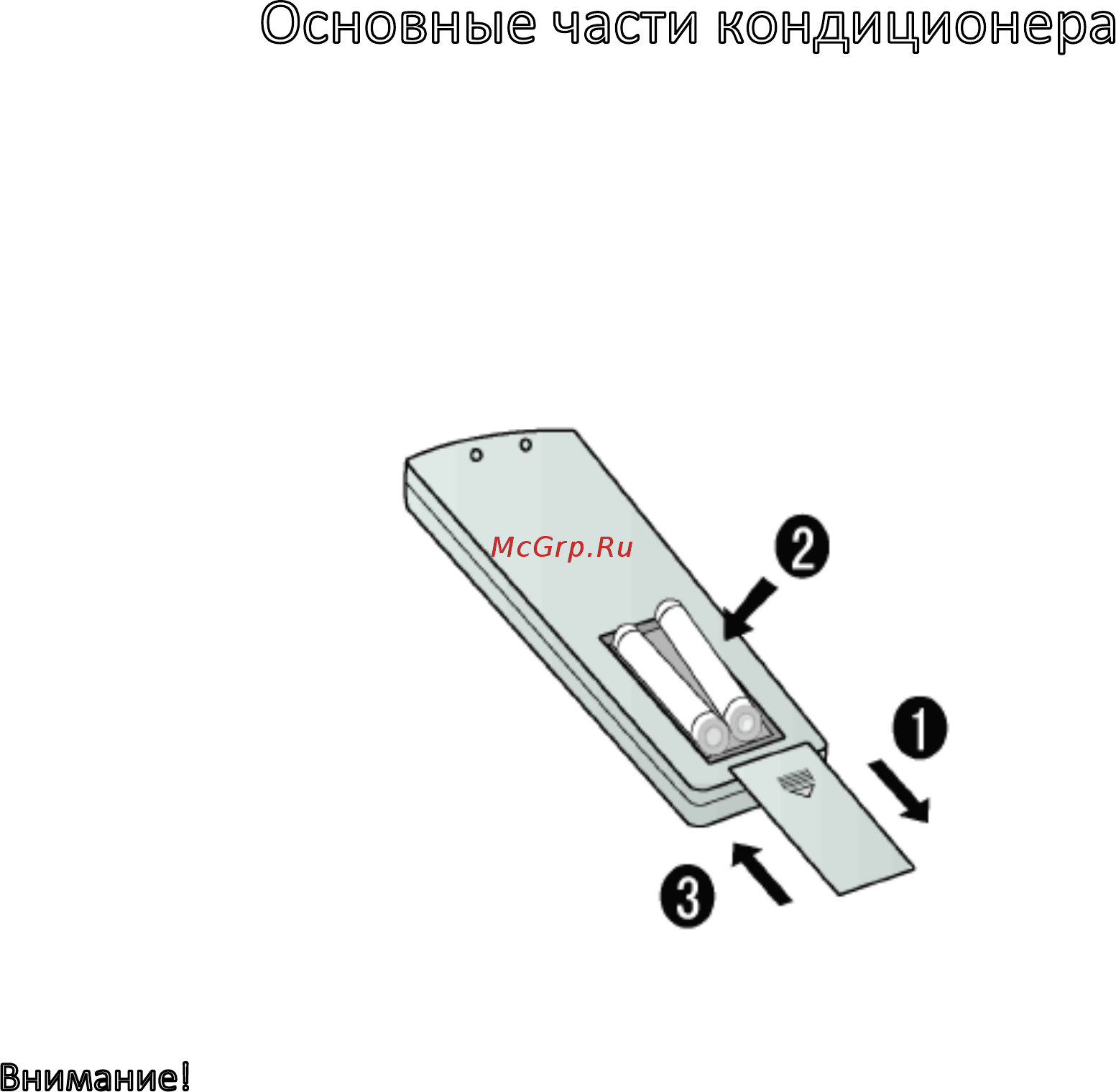Haier AS24NS2HRA [9/19] Внимание