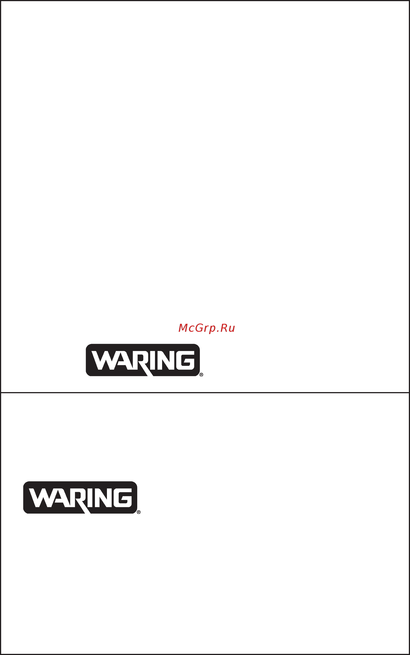Waring WCT708E [7/8] Limited 1 year warranty