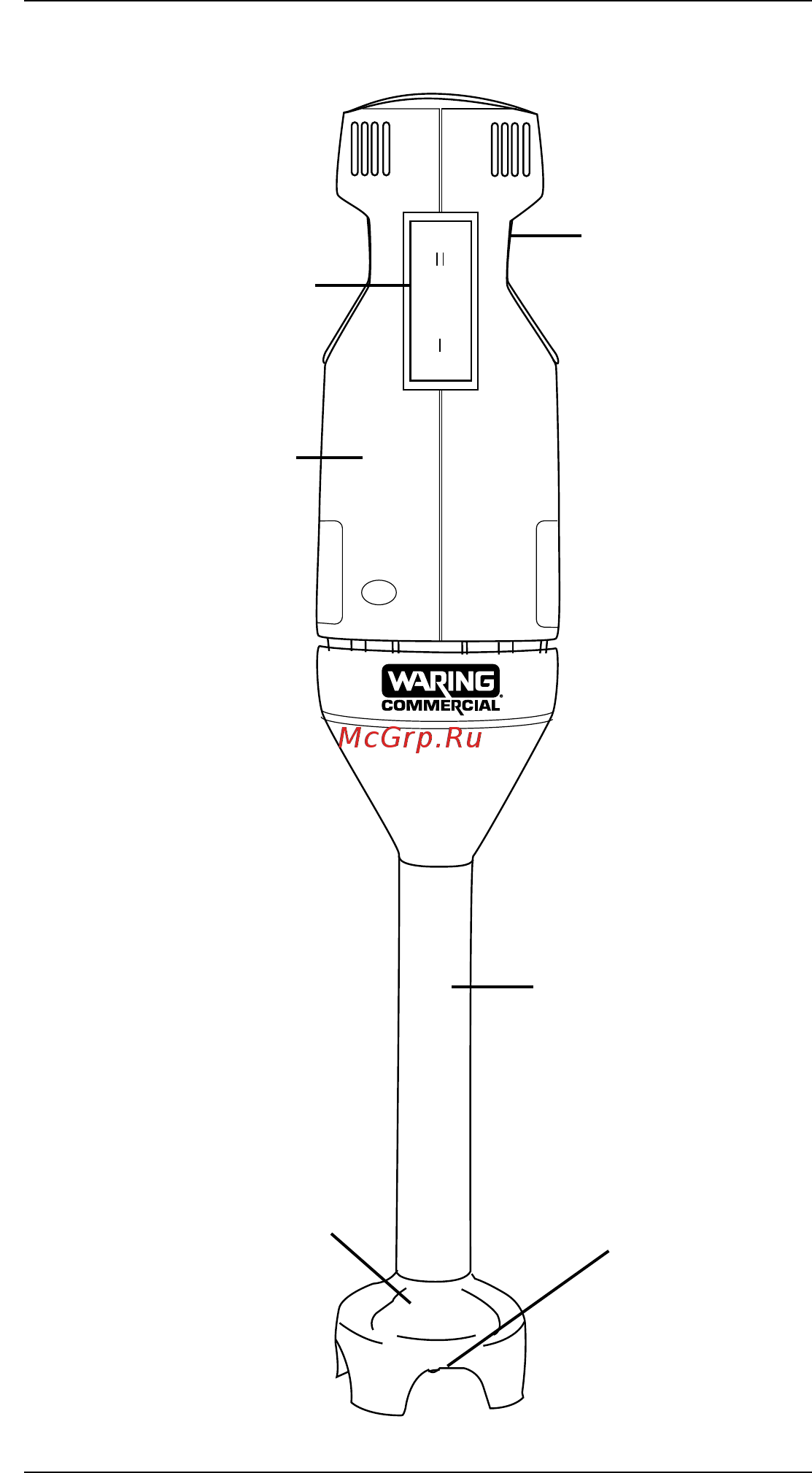Waring WSB33XE [4/20] The parts