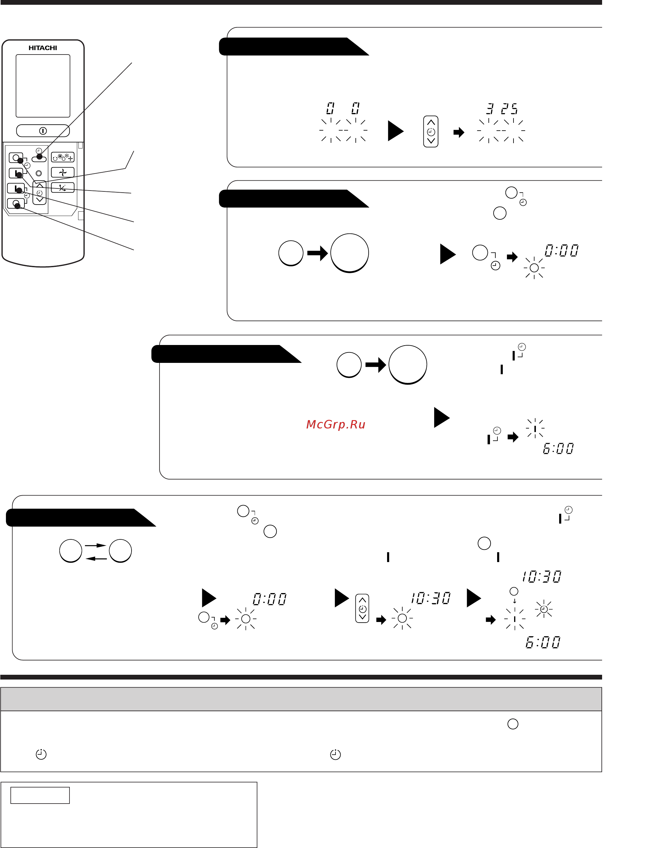 Hitachi RAK-18NH5 [12/209] How to set the timer