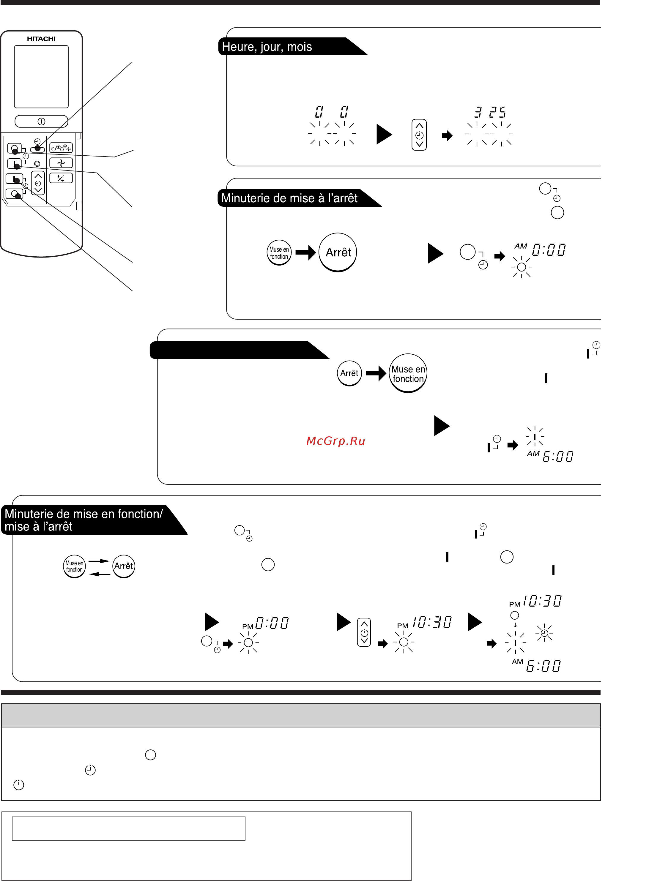 Hitachi RAK-18NH5 [64/209] Procede de reglage de la minuterie