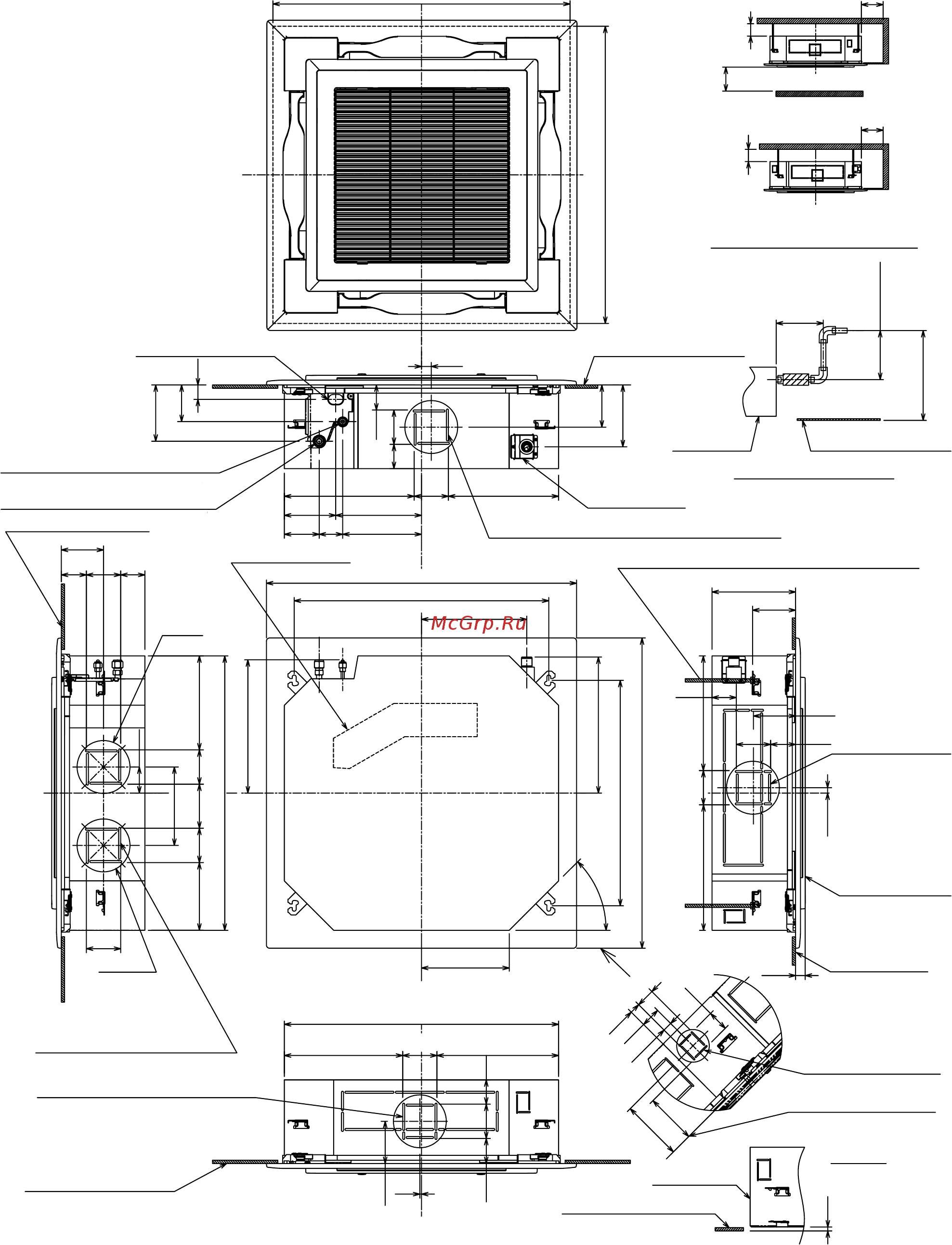 Toshiba MMU-AP0272H [12/131] Construction views external views