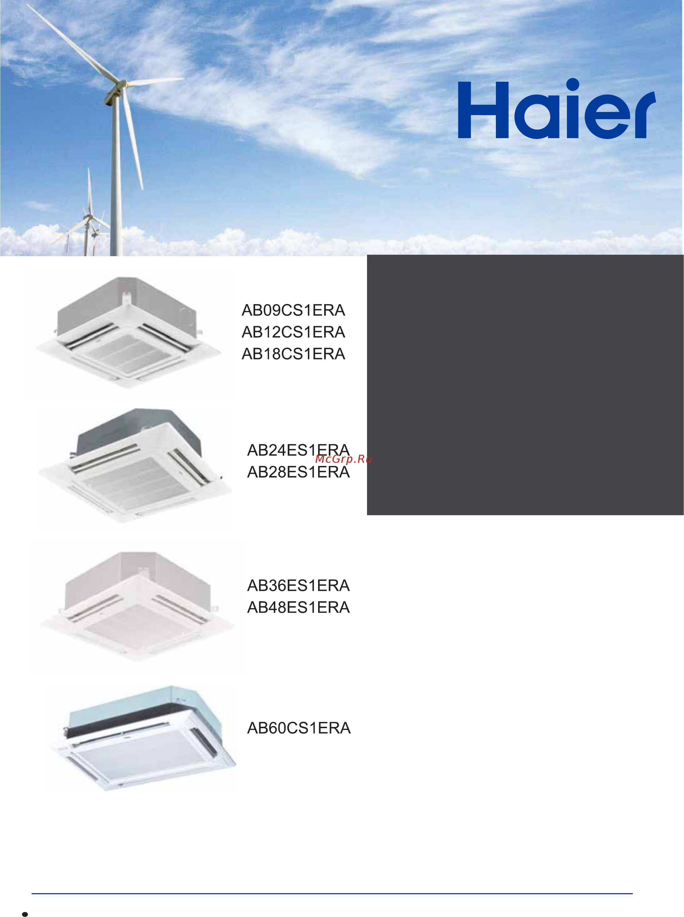 Haier AB12CS1ERA(S) Инструкция по эксплуатации онлайн