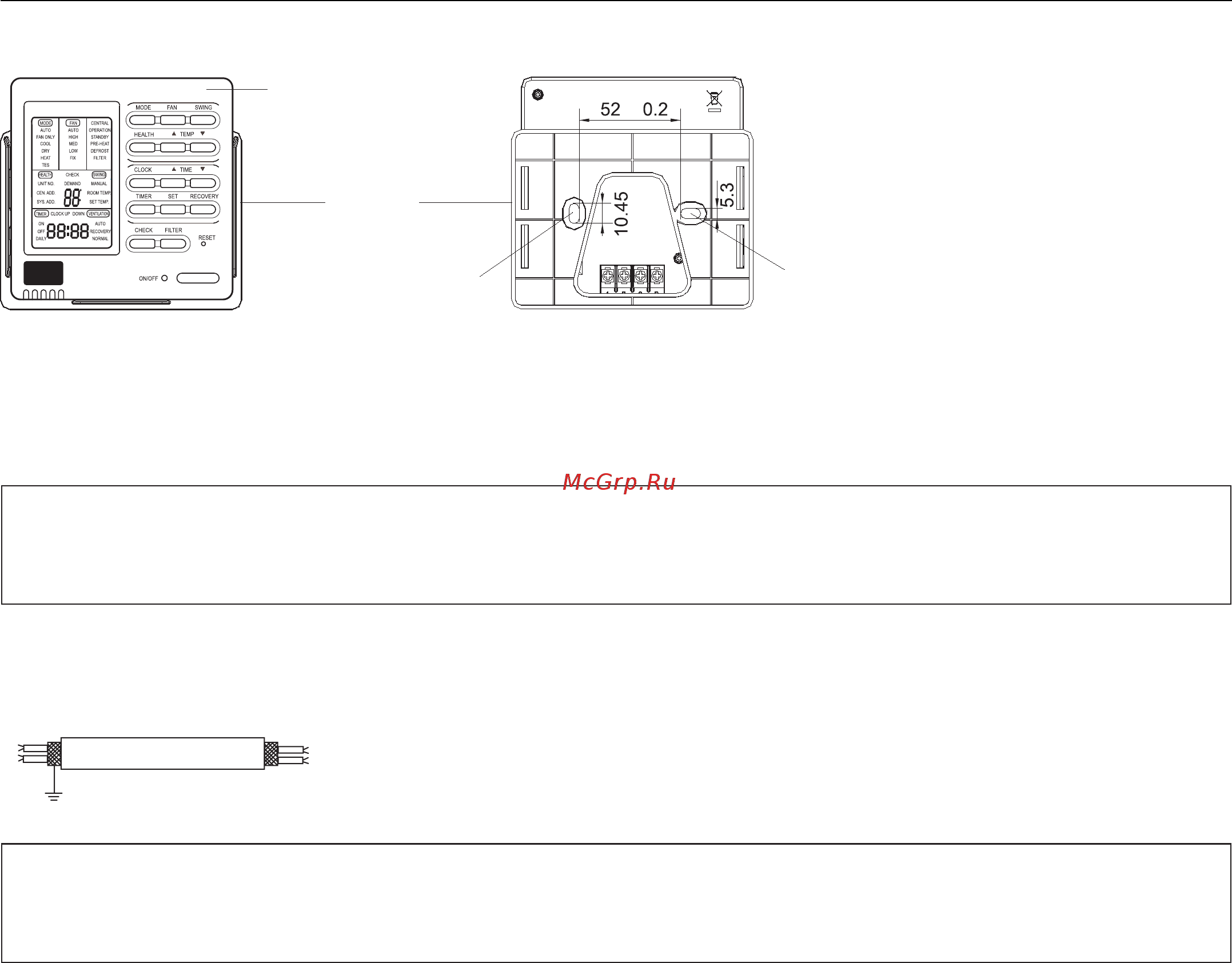Haier AB282MCERA [196/204] Instalación del mando con cable
