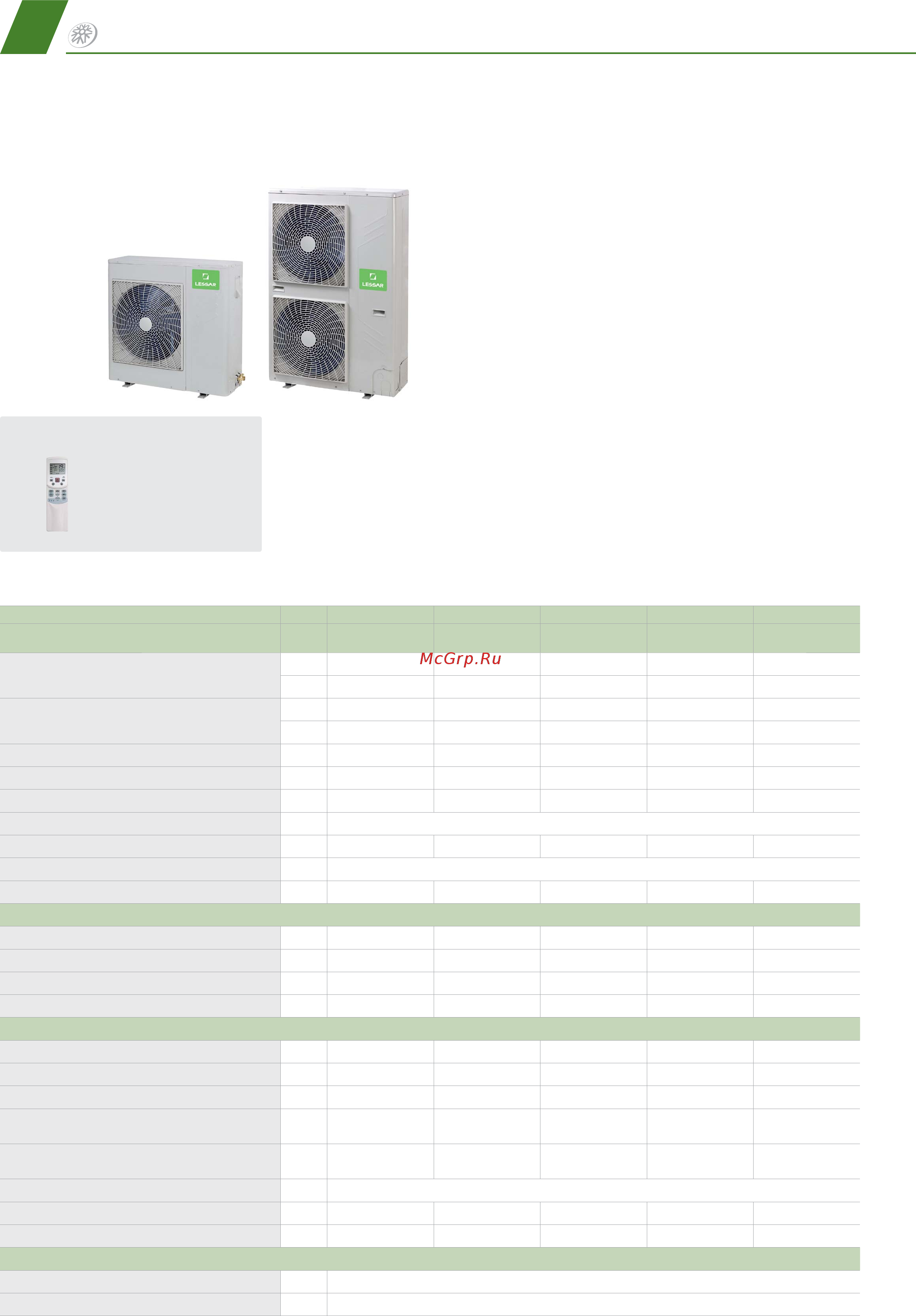 Lessar LS-MHE12DMA2 [72/116] Наружные блоки систем lessar lmv