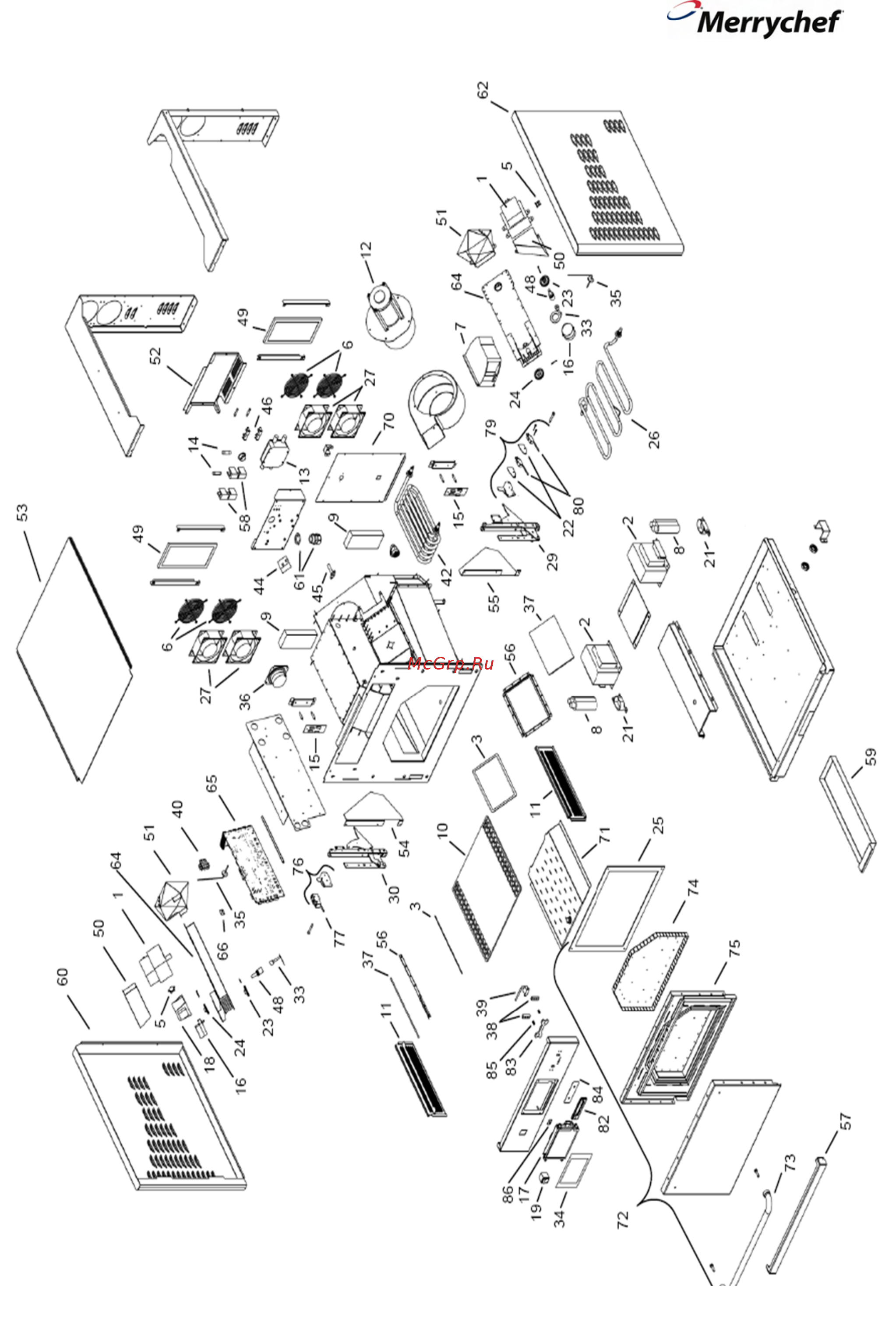 Merrychef Eikon E5 [43/45] E6 all mdls service manual part