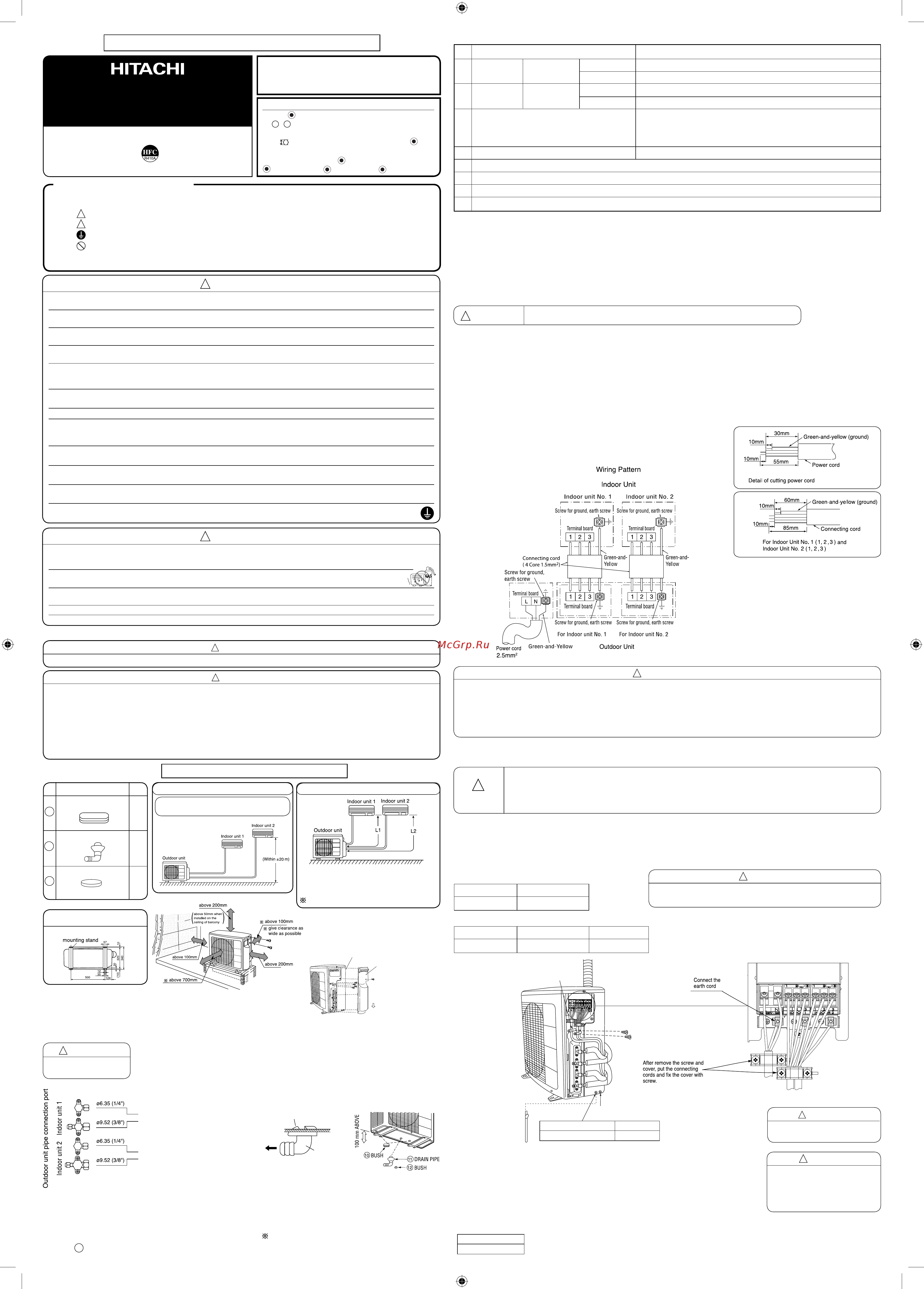 Hitachi RAM-40NP2B Инструкция по эксплуатации онлайн