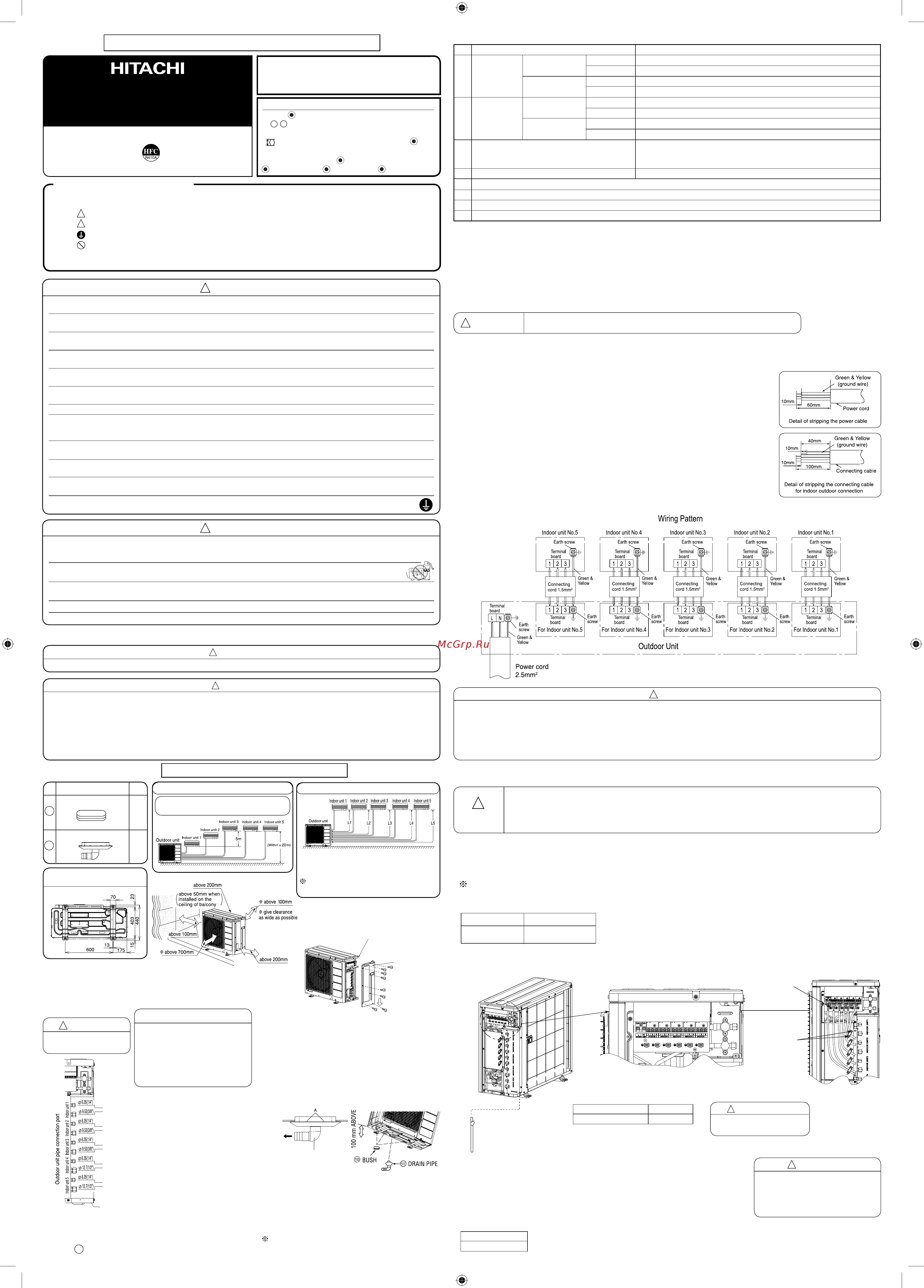 Hitachi RAM-90NP5B Инструкция по эксплуатации онлайн