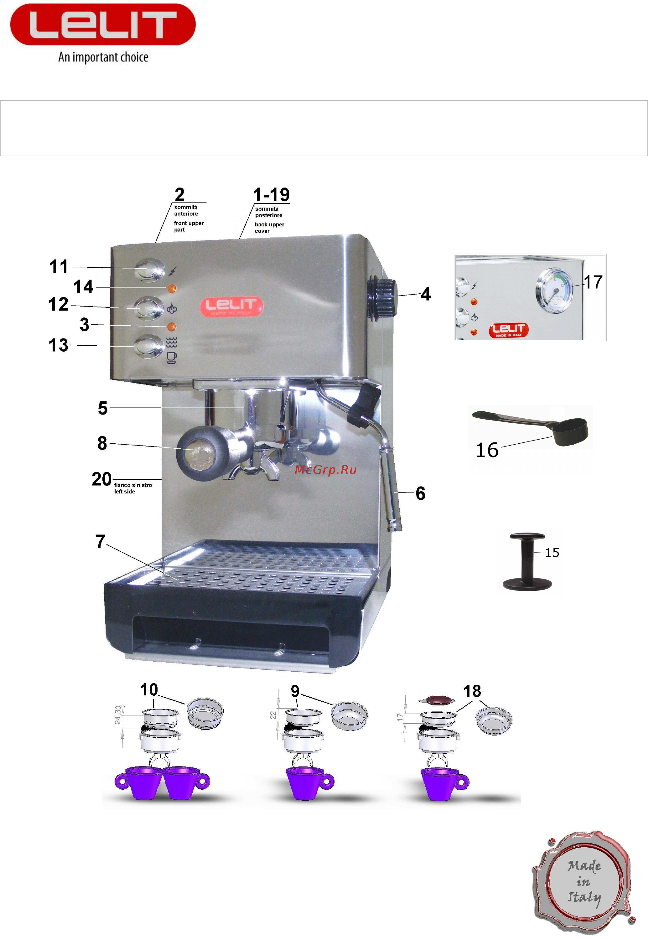 Lelit Anna PL41ЕМ Инструкция по эксплуатации онлайн