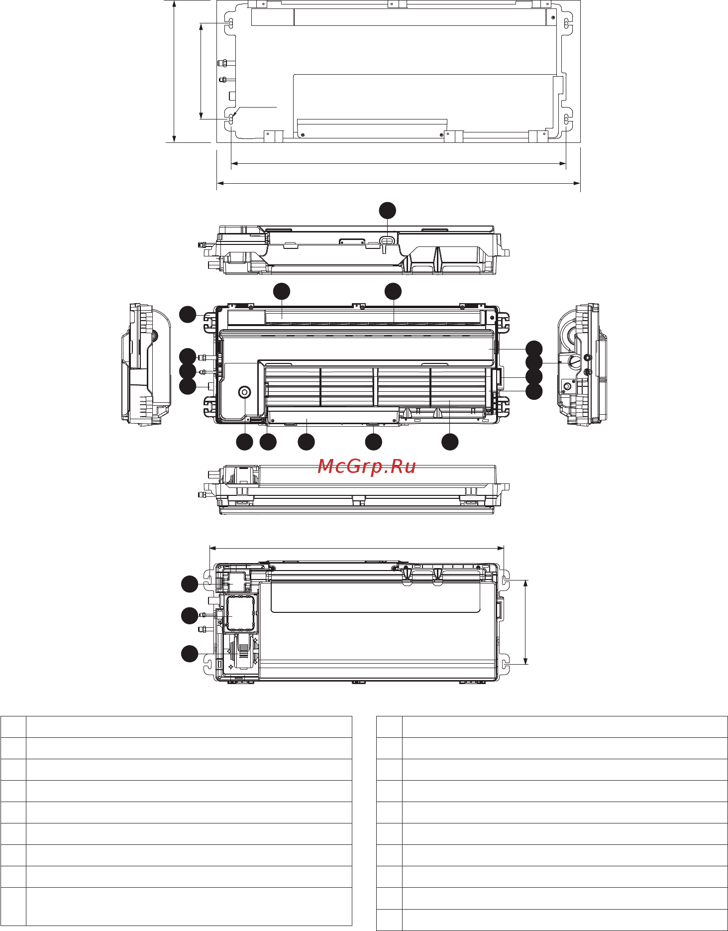 Lessar LSM-H28B1CIA2 [6/32] Габаритные размеры