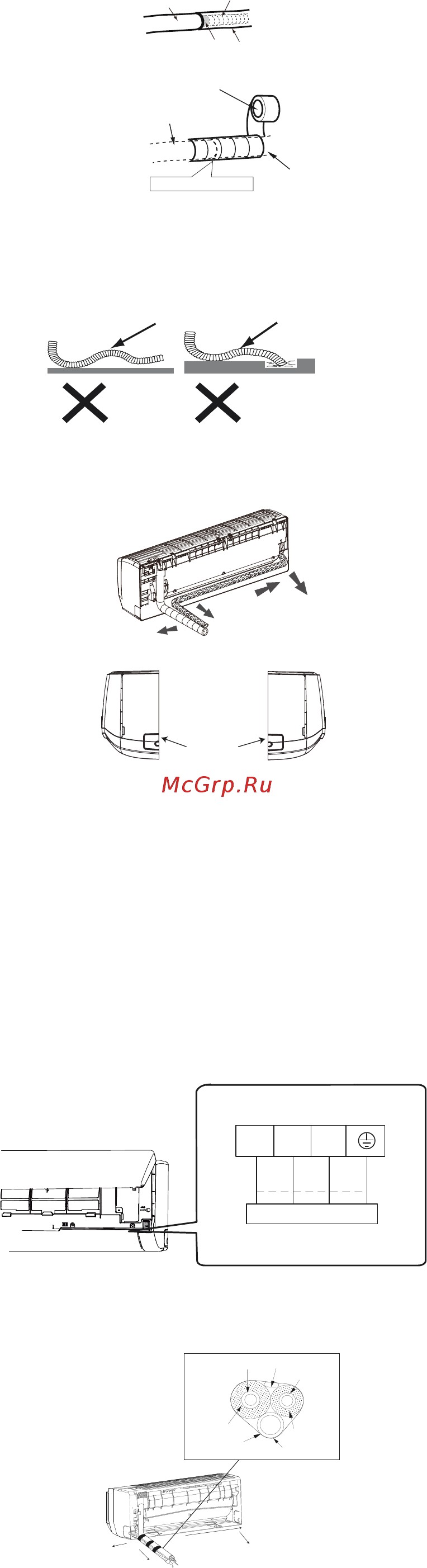 Tosot T24H-SLEu / I / T24H-SLEu / O [19/24] Подключение межблочного кабеля