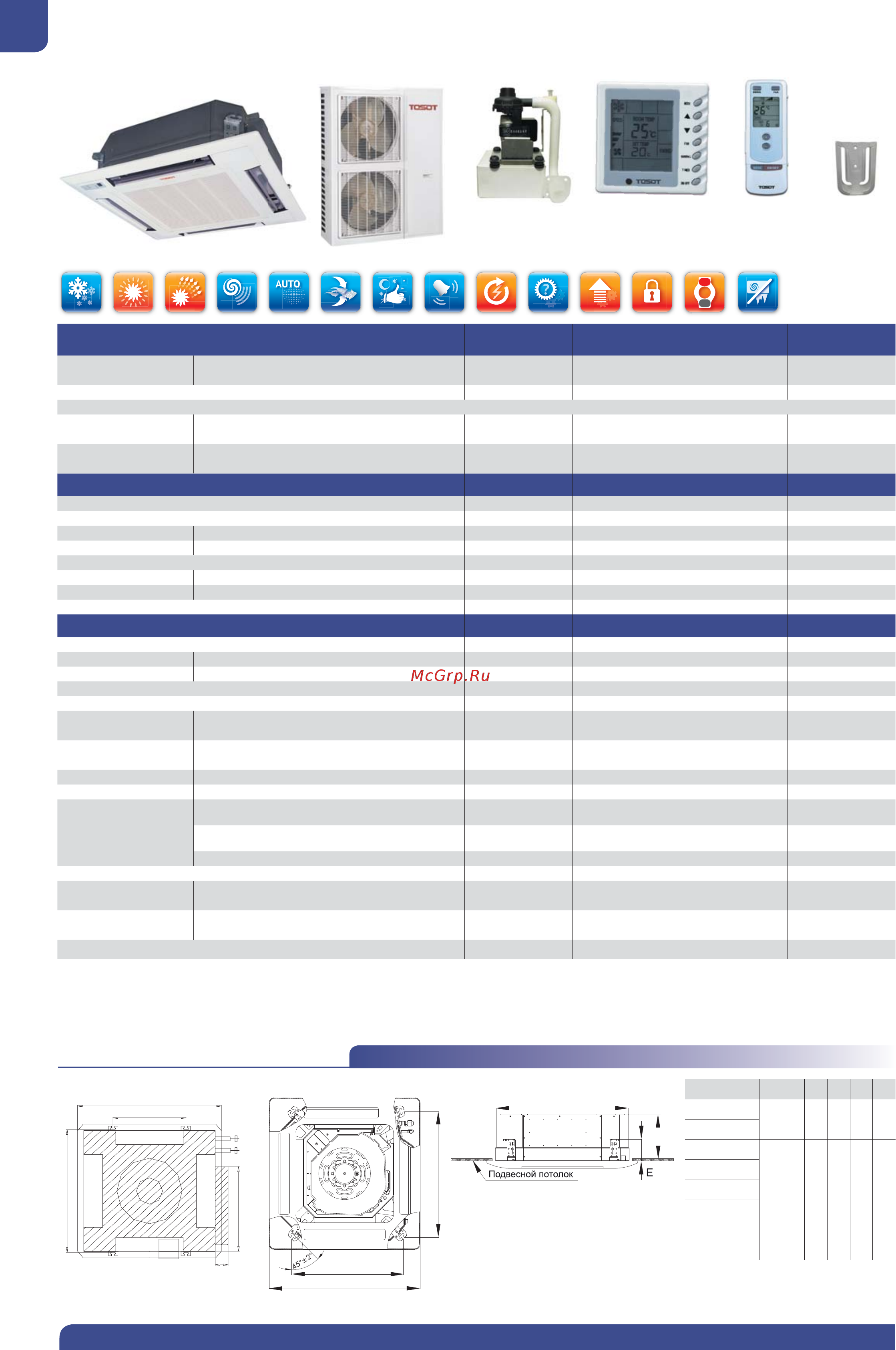 Tosot T09H-STEu / I / T09H-STEu / O [54/68] Блоки кассетные