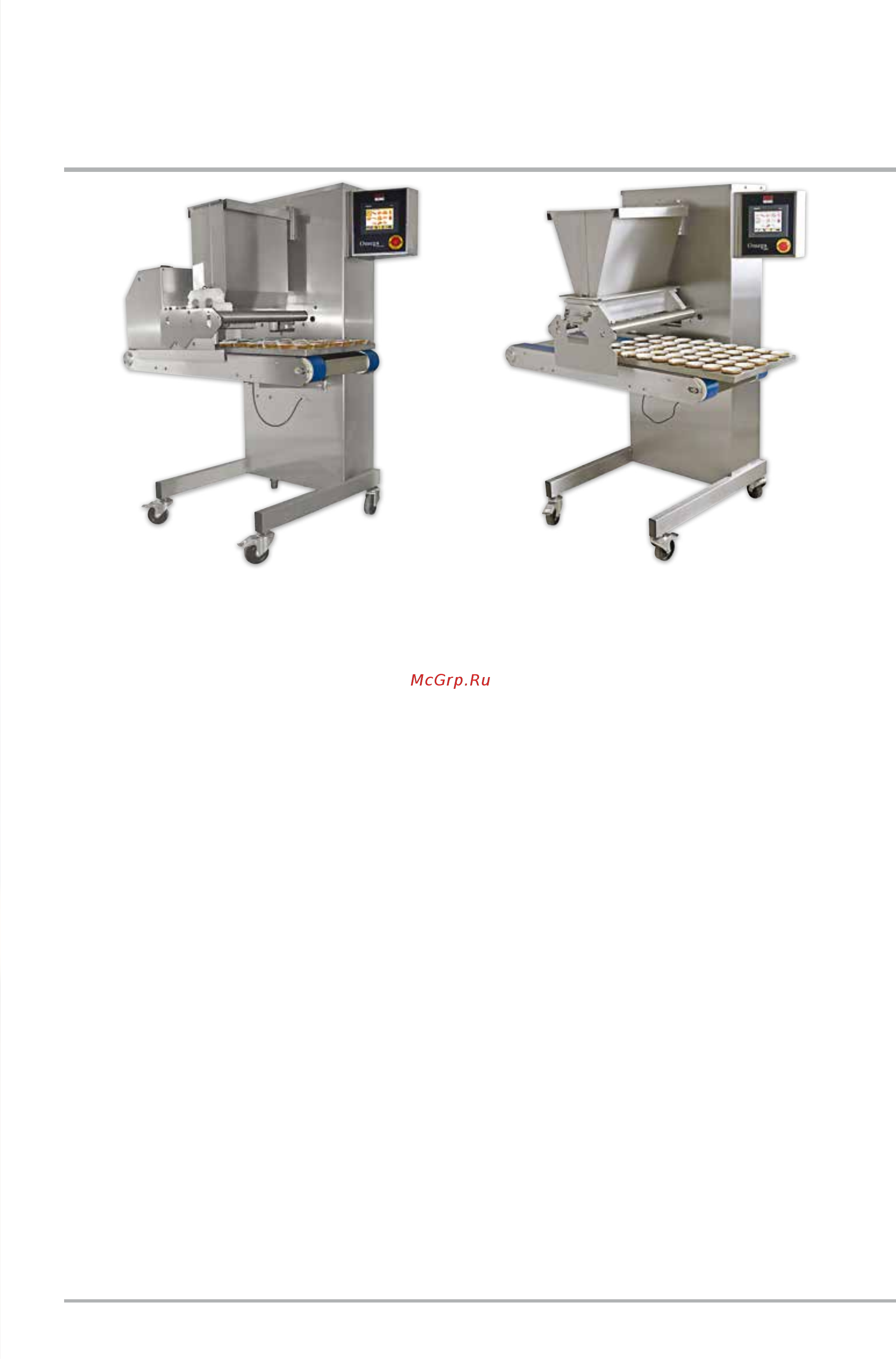 Mono Omega Touch 400 [3/16] The omega touch omega plus and omega plus with wirecut confectionery depositors
