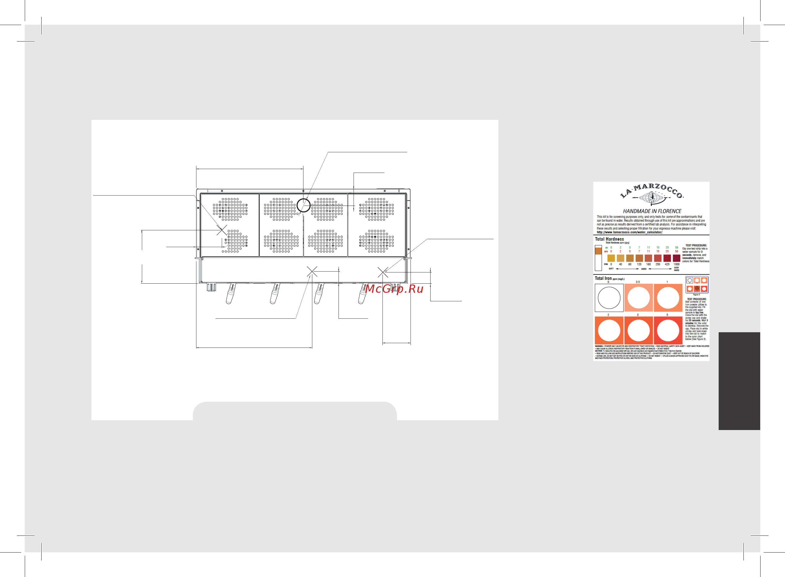 La Marzocco FB 70 MP 2 Gr [101/117] Fig 5 orificio en la plataforma