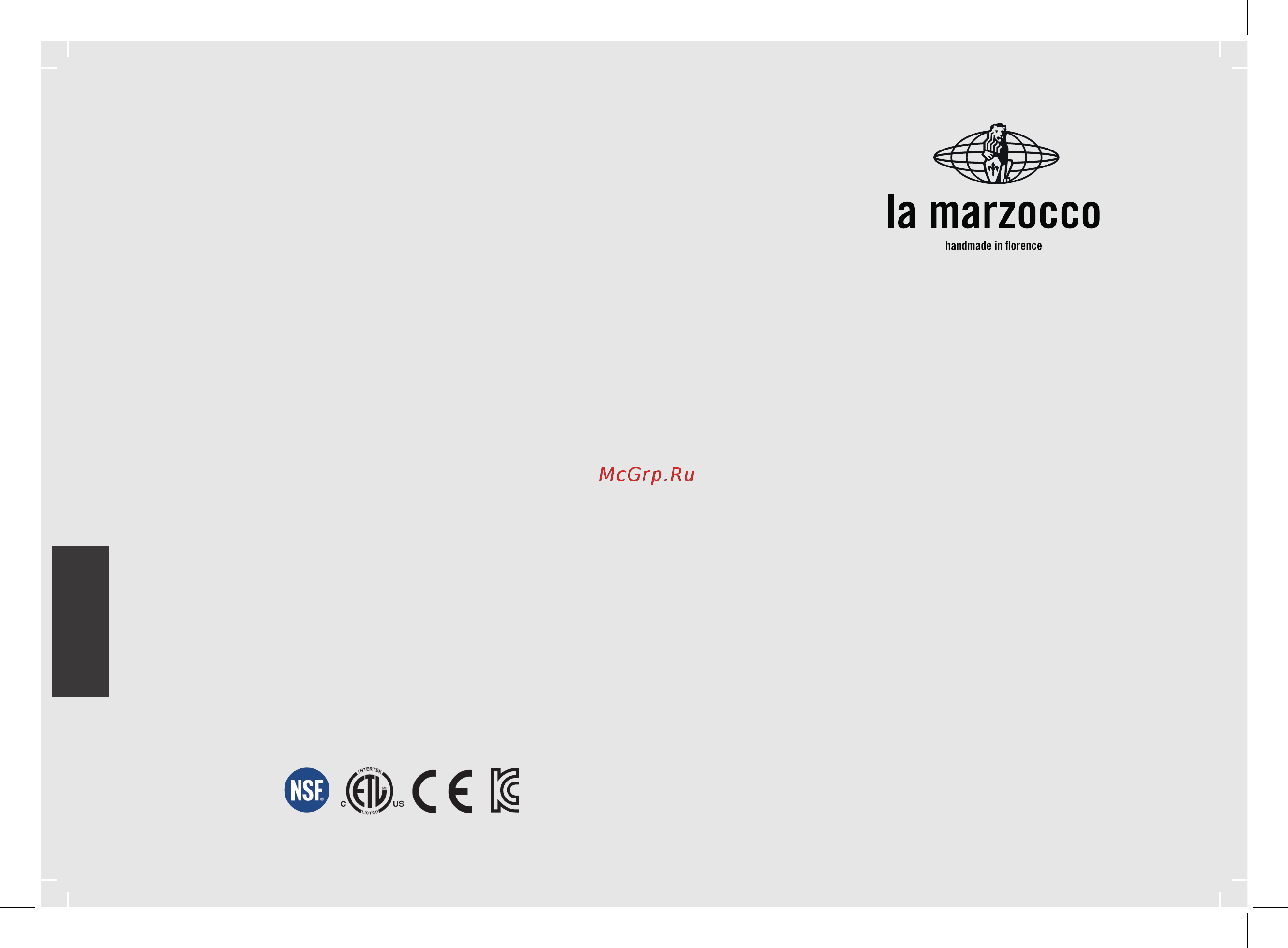 La Marzocco FB 70 MP 2 Gr [94/117] Capítulos