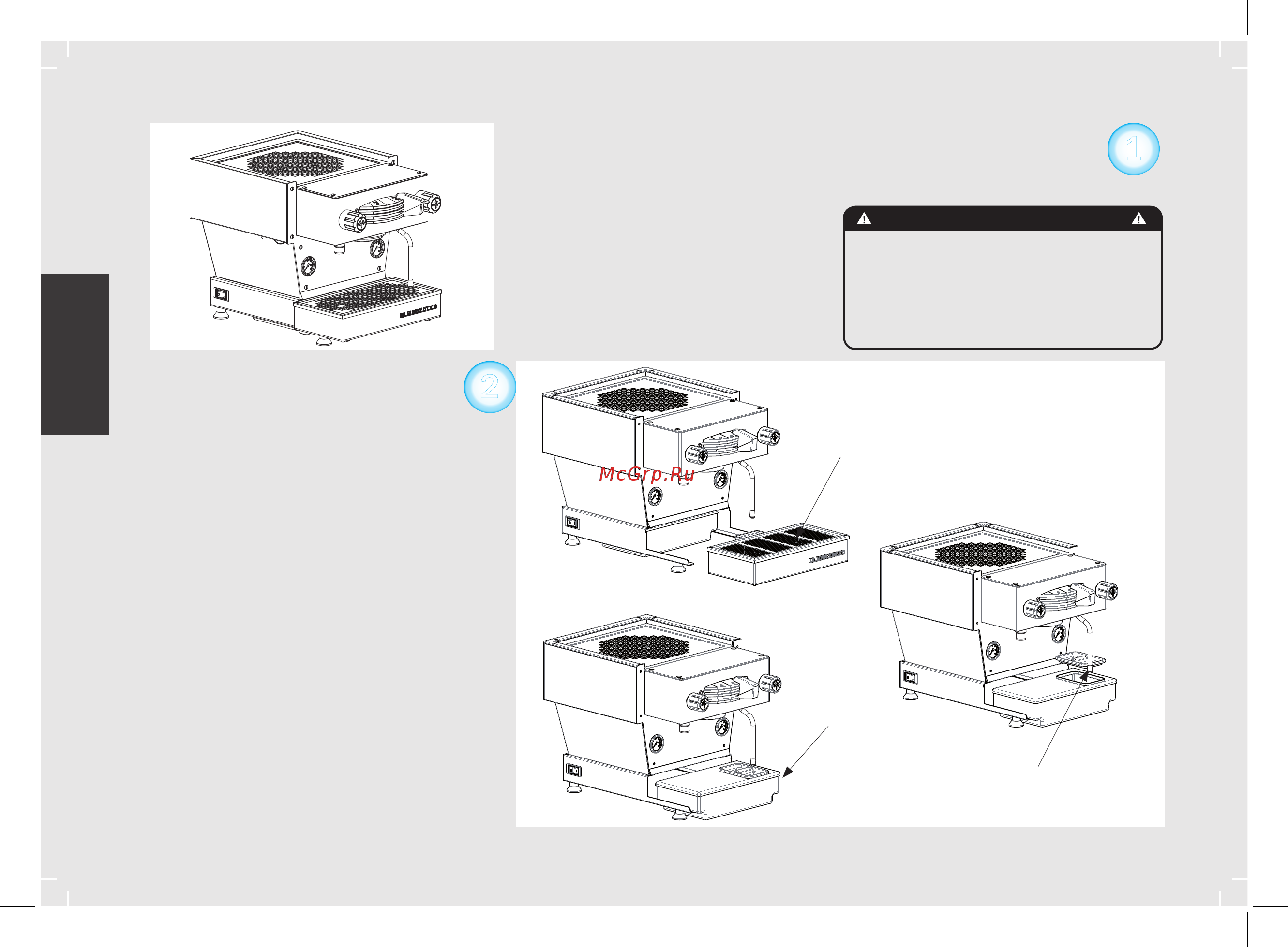 La Marzocco Linea Mini MP 1 Gr нерж. сталь [103/140] ةيبرعلا