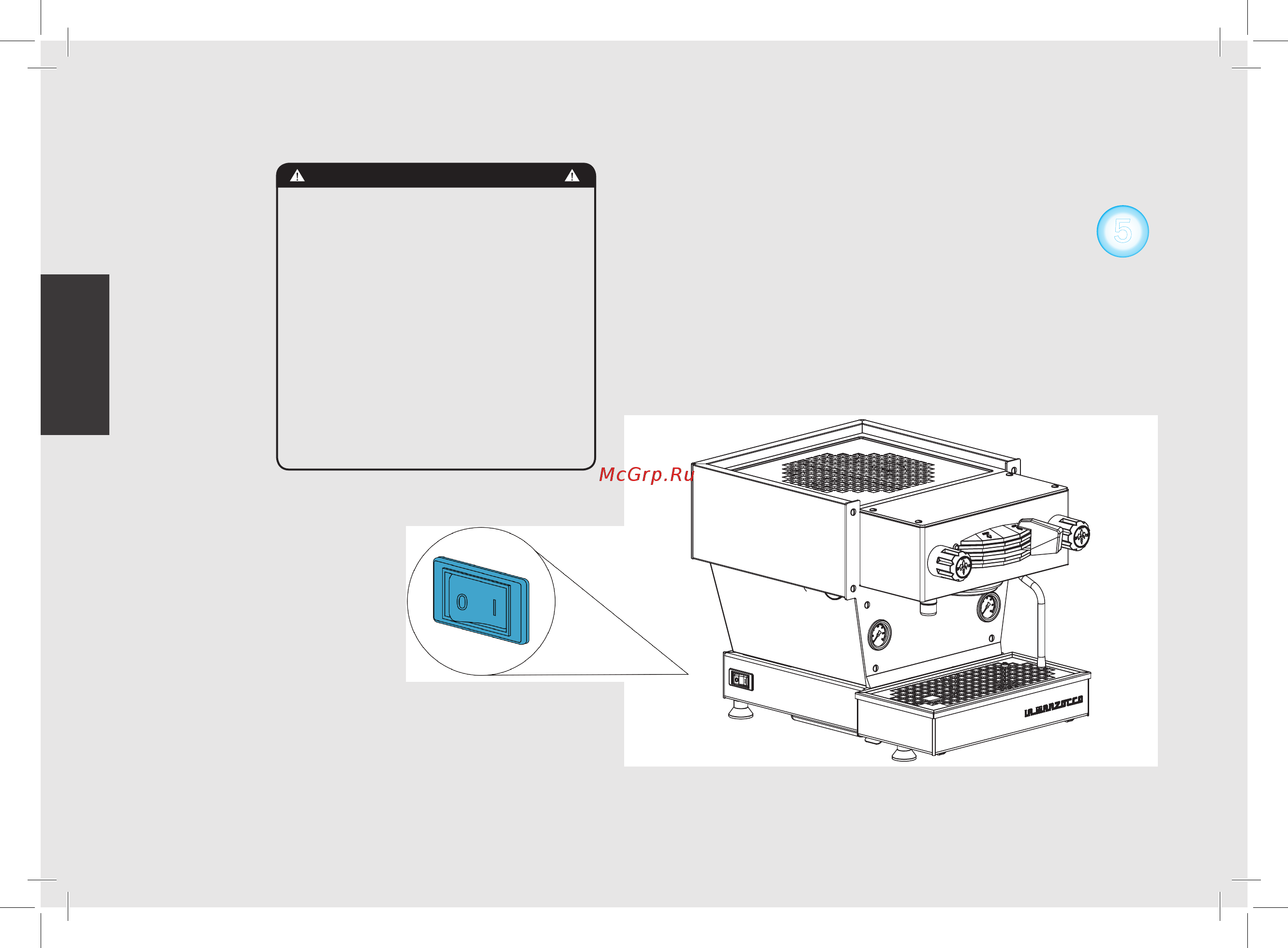 La Marzocco Linea Mini MP 1 Gr нерж. сталь [105/140] ةيبرعلا