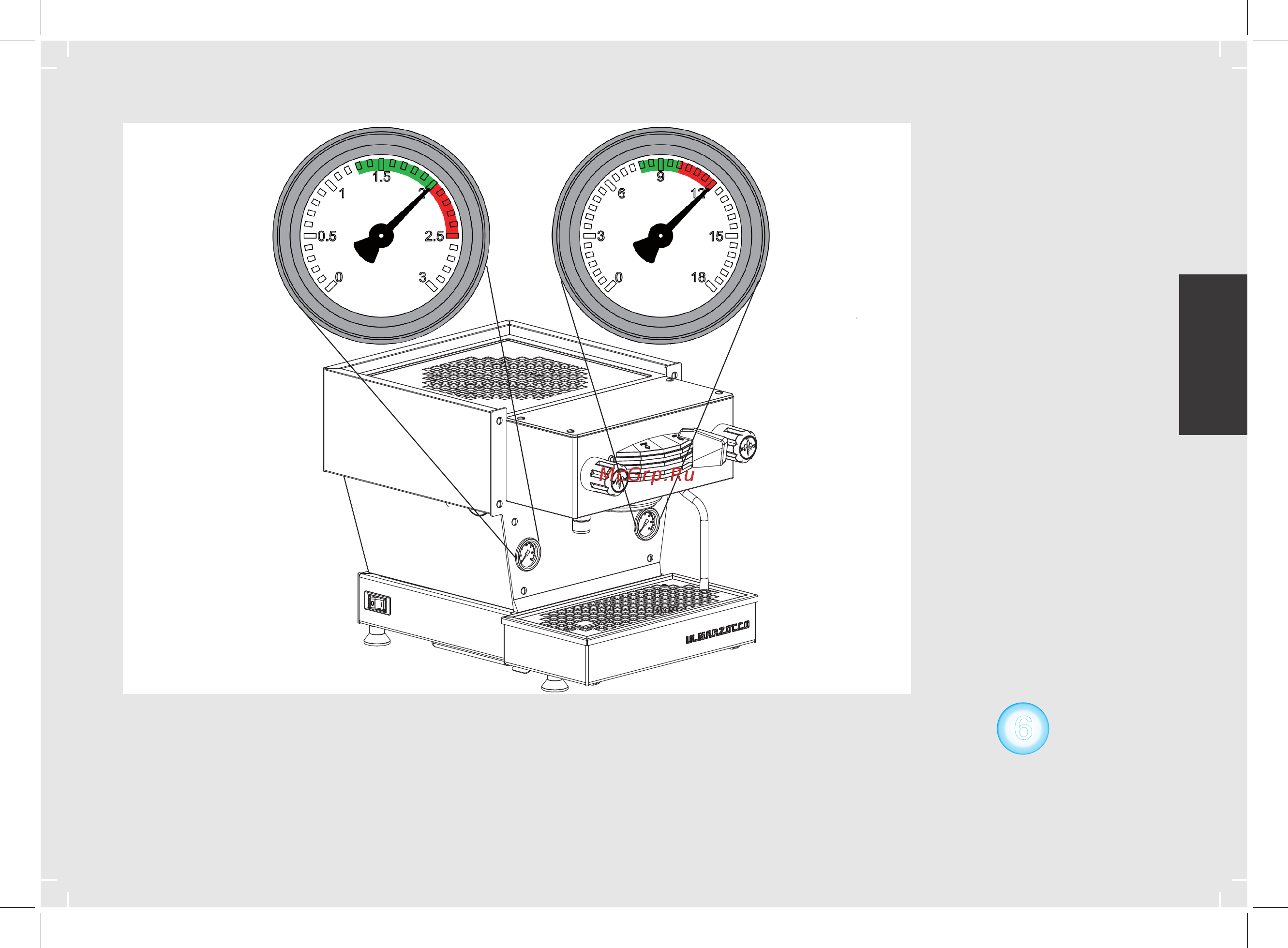 La Marzocco Linea Mini MP 1 Gr нерж. сталь [106/140] ةيبرعلا