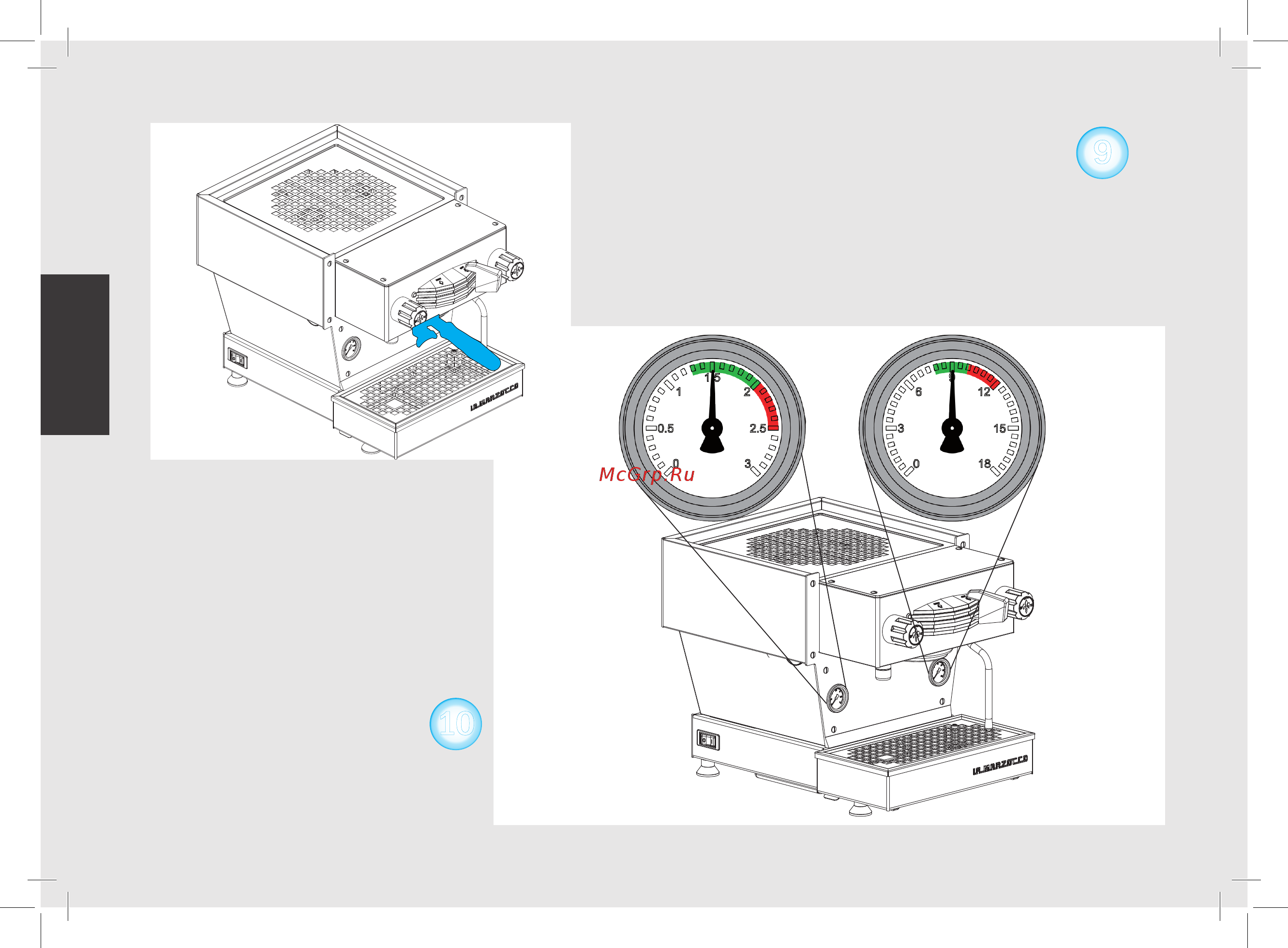La Marzocco Linea Mini MP 1 Gr нерж. сталь [109/140] ةيبرعلا