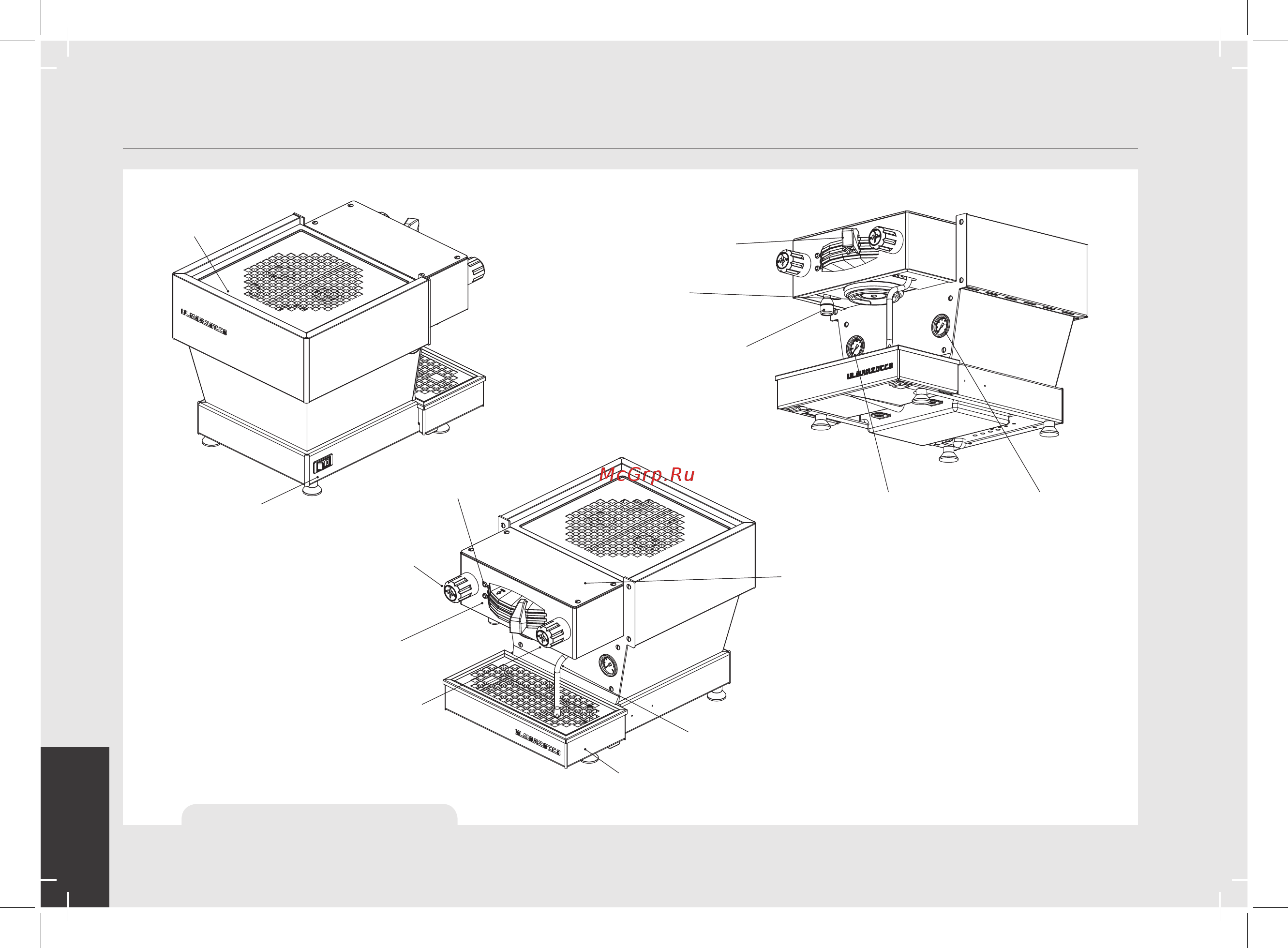 La Marzocco Linea Mini MP 1 Gr цветная [8/140] Рис 1 конструкция кофемашины
