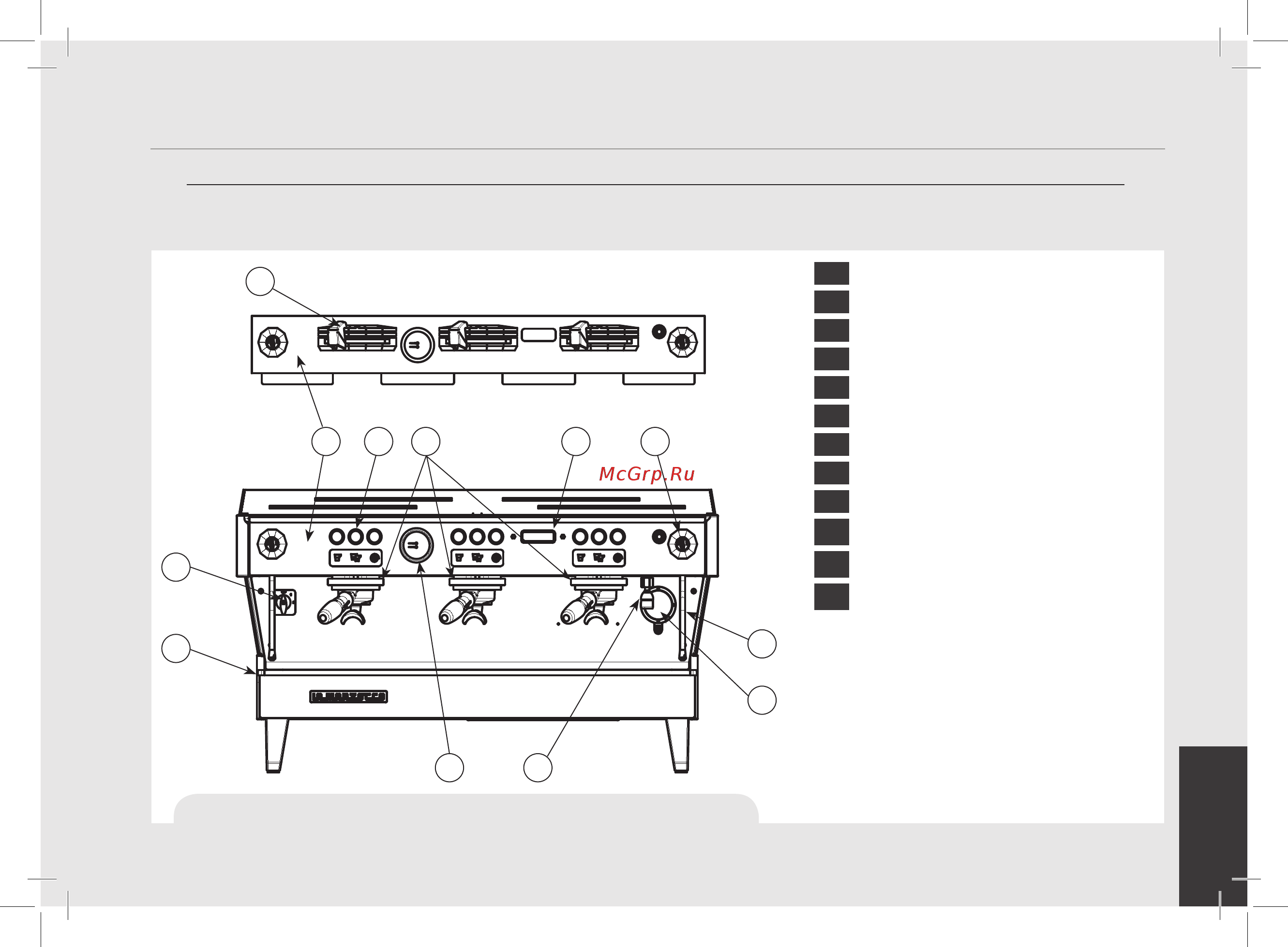 La Marzocco Linea PB AV 2 Gr [5/84] Рис 1 модель av и мр на 2 3 или 4 группы