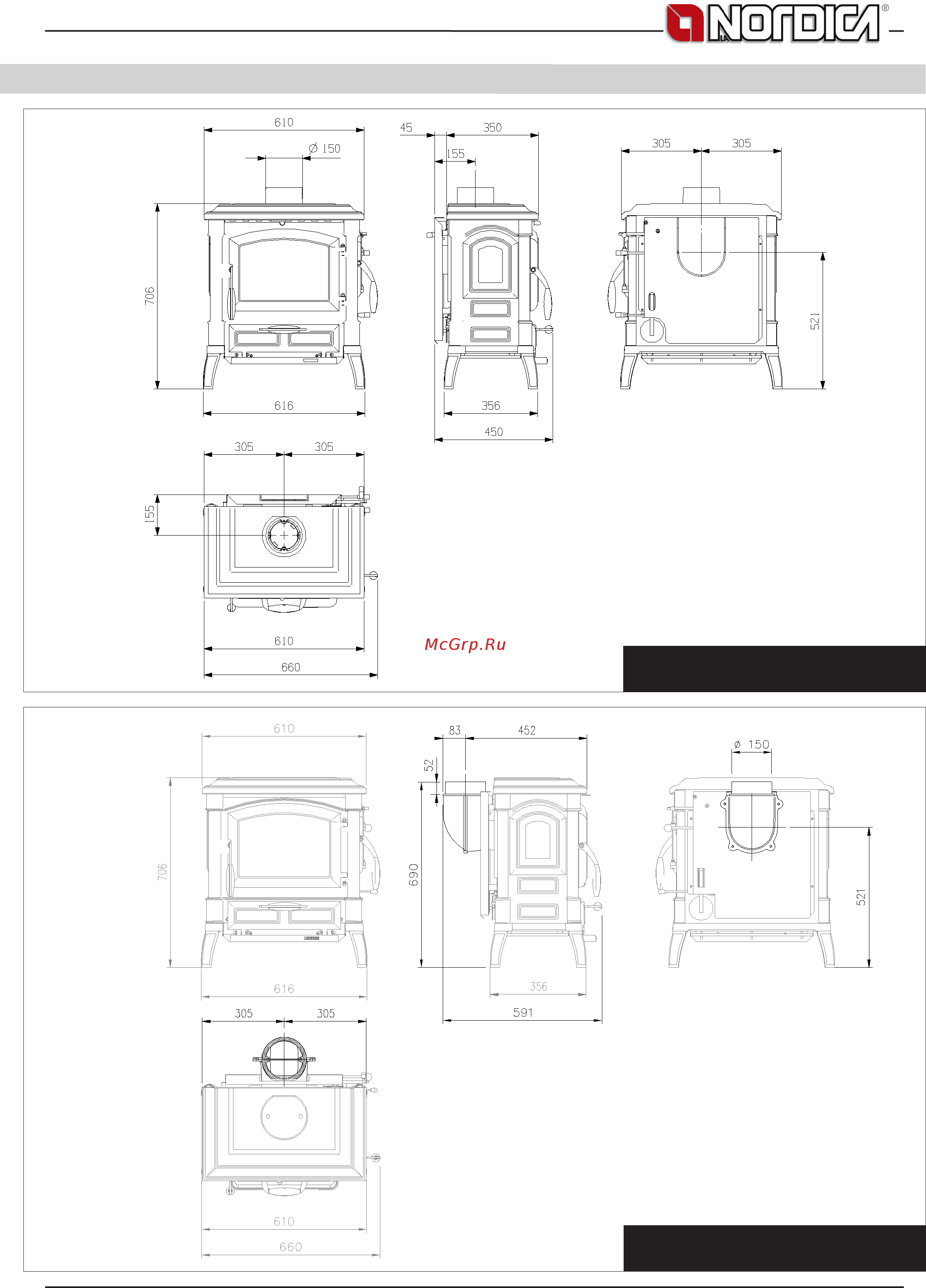 La Nordica Isotta Evo [67/88] Dimensions sheets