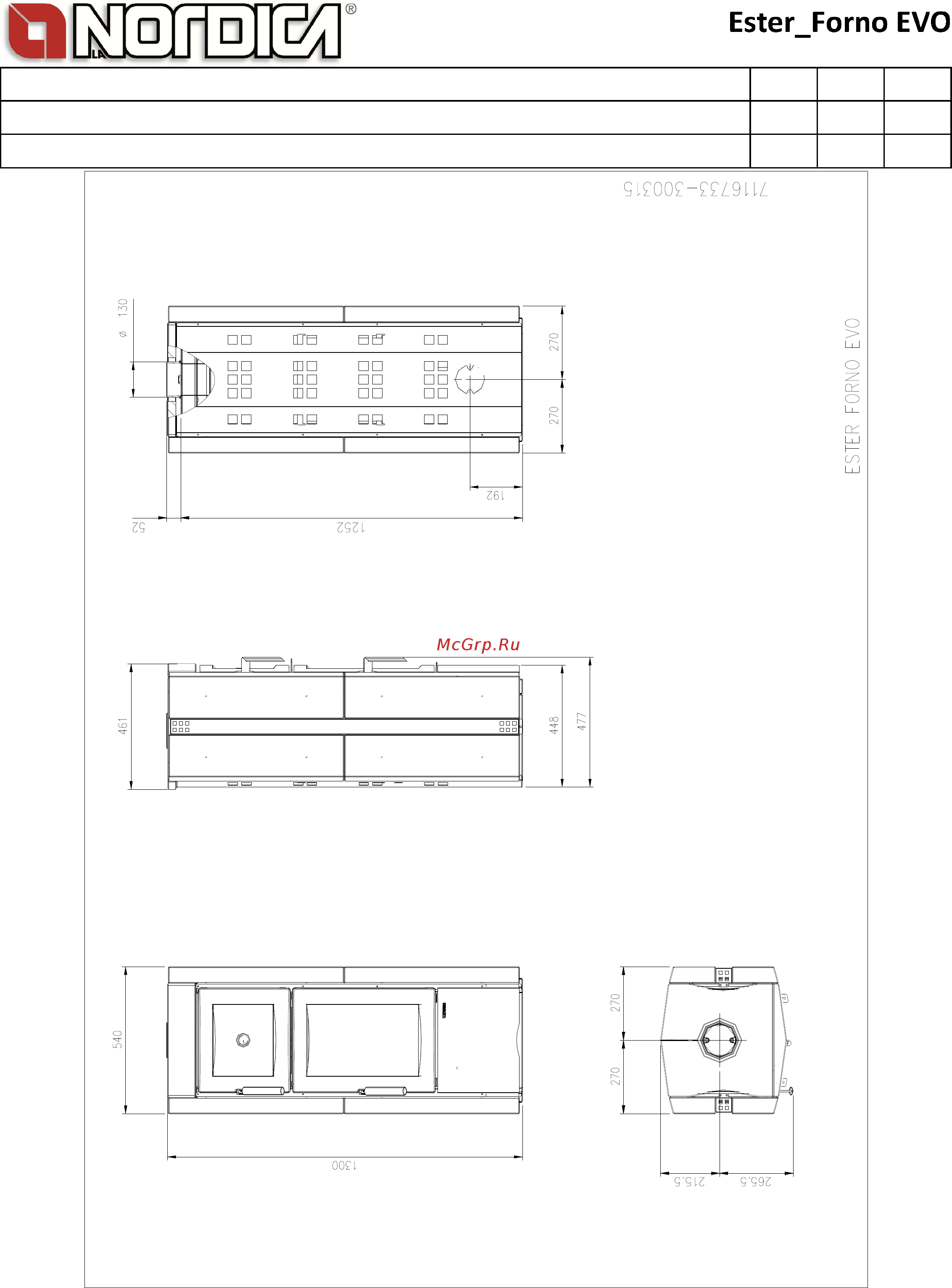 La Nordica Ester con Forno Evo Технический паспорт онлайн [2/2] 279468