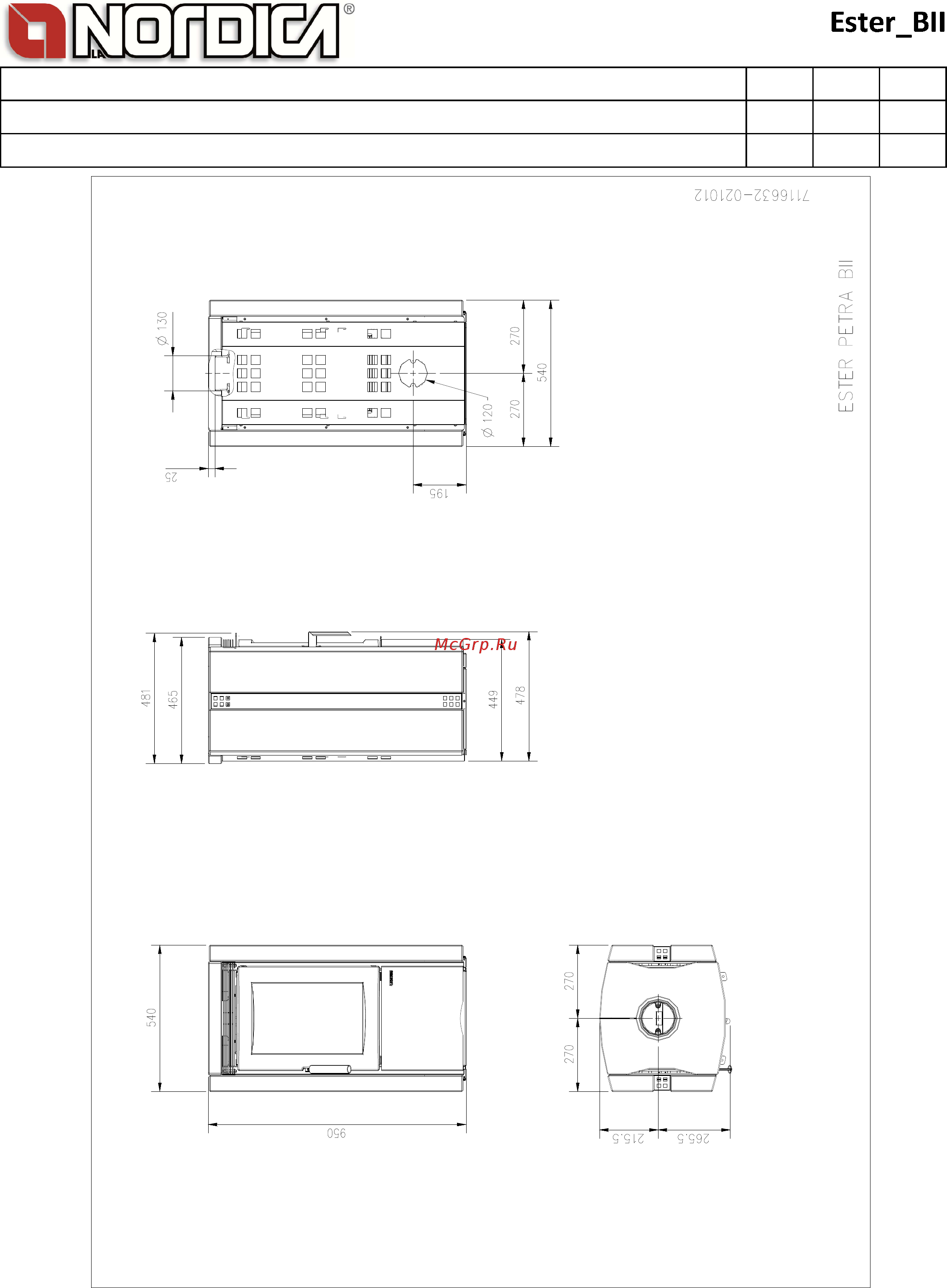 La Nordica Ester Технический паспорт онлайн [2/2] 279473