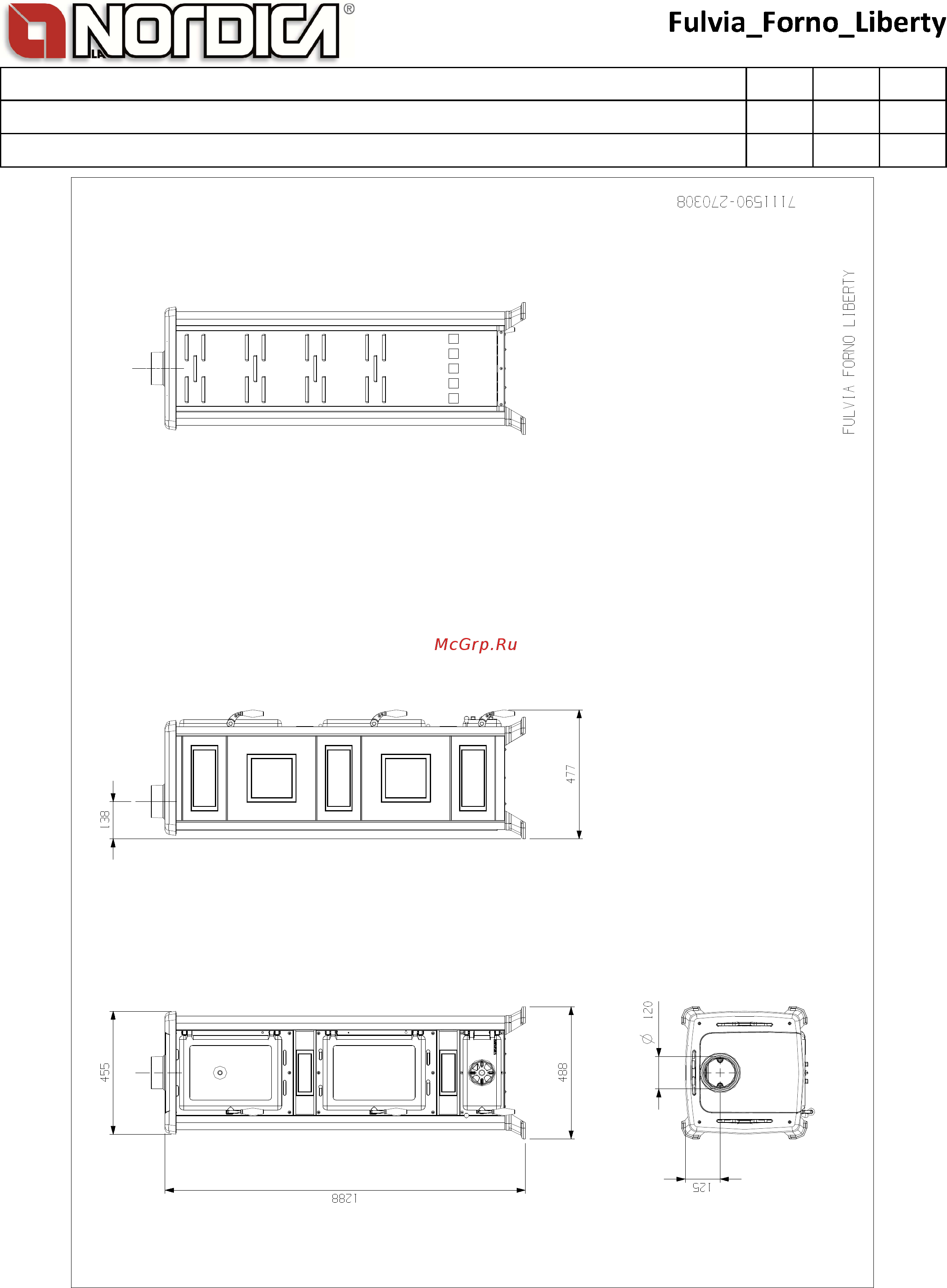 La Nordica Fulvia Forno Natural Stone Технический паспорт онлайн [2/4] 279483