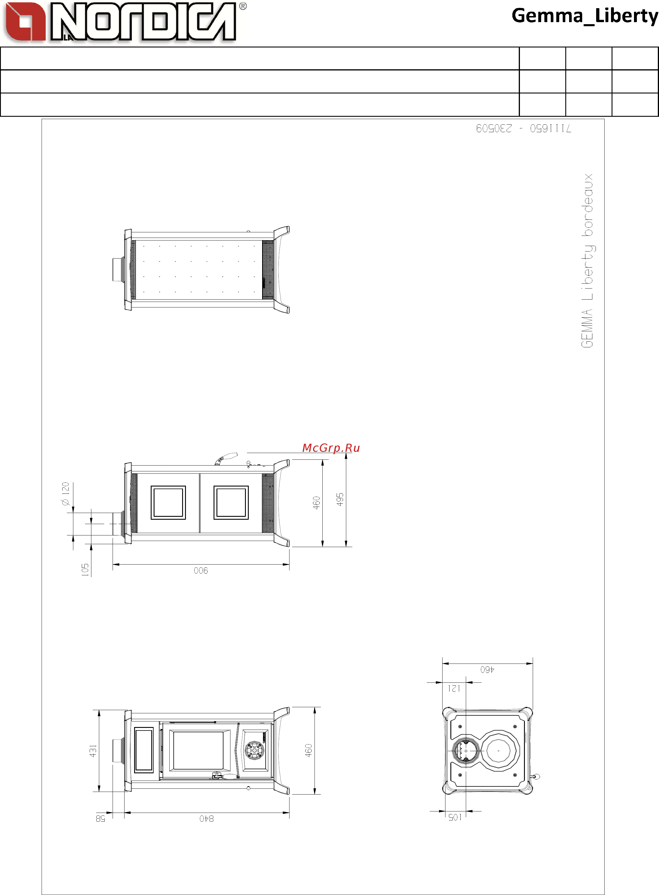 La Nordica Gemma Elegance Технический паспорт онлайн [4/6] 279488