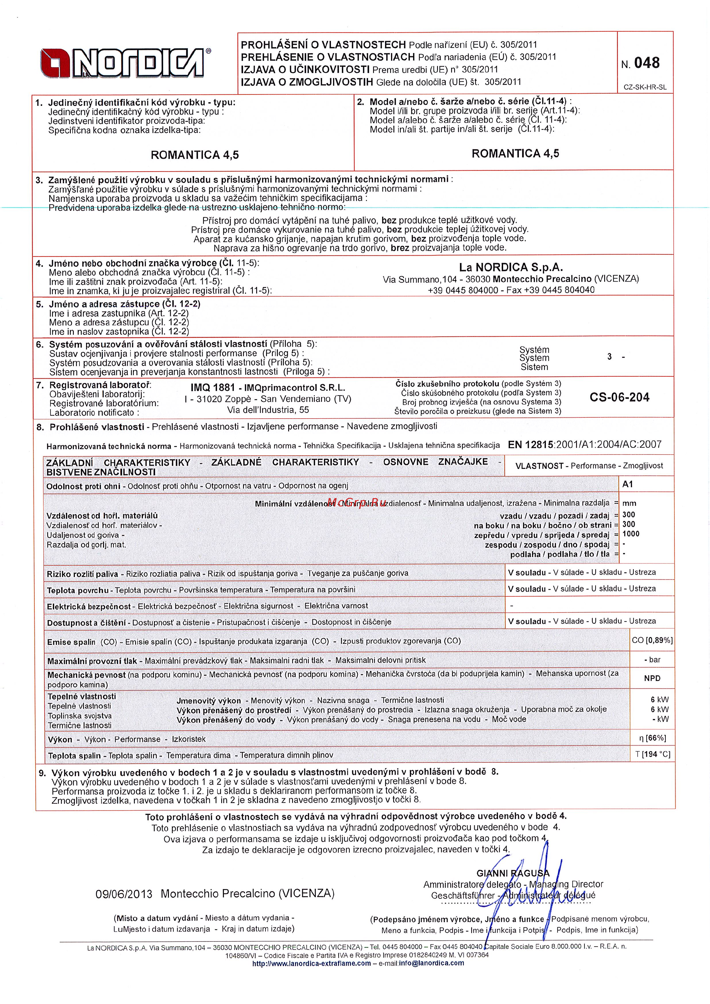 La Nordica Romantica 4,5 [4/6] Cs 06 204