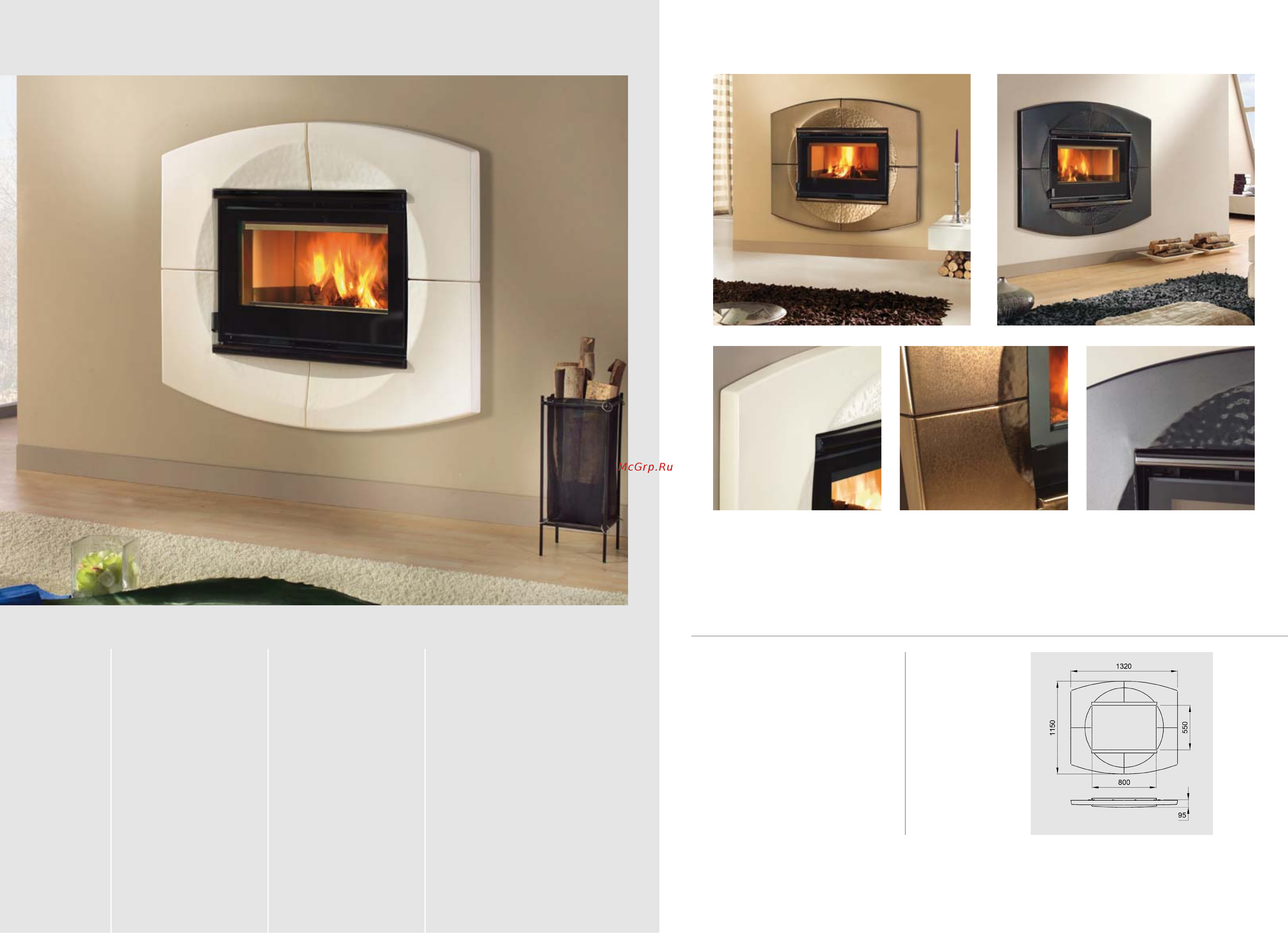 La Nordica Monoblocco 800 Angolo SX [22/91] Cornice moon maiolica